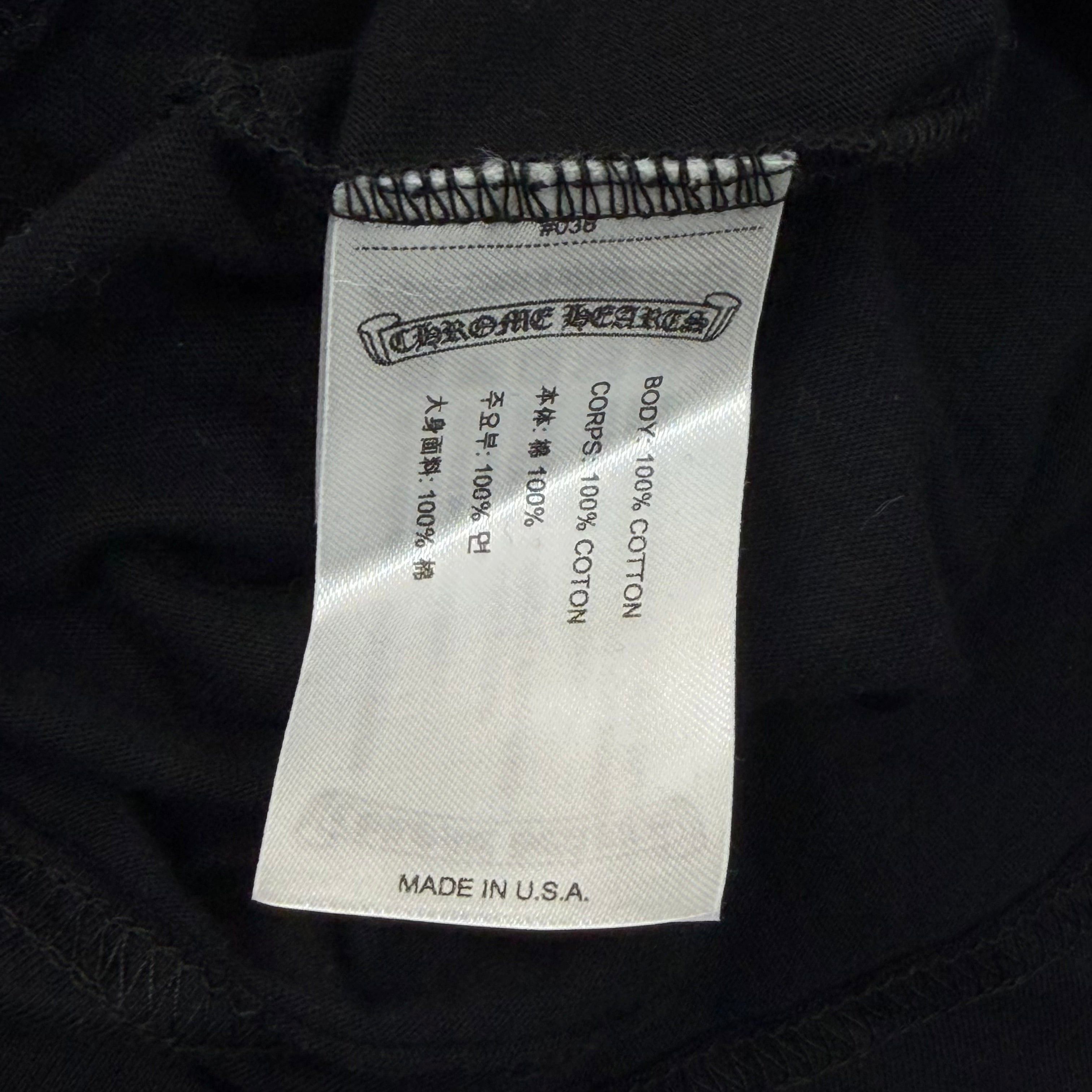 Chrome Hearts Chrome Hearts White Neck Logo L/S Tee Black XL Size US XL / EU 56 / 4 - 5 Thumbnail