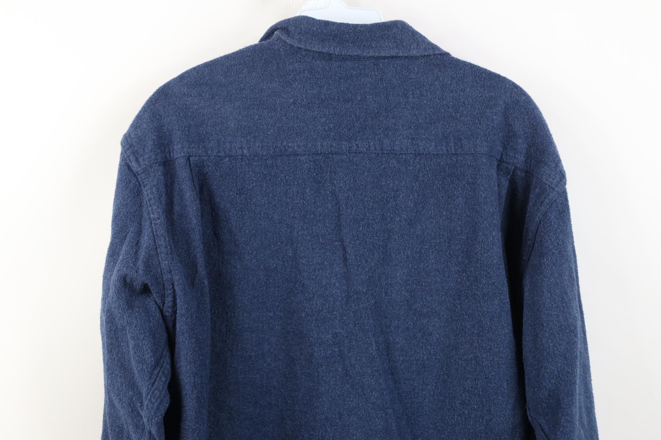 Vintage Vintage 90s Streetwear Cloth Collared Button Shirt Blue Size US M / EU 48-50 / 2 - 14 Thumbnail