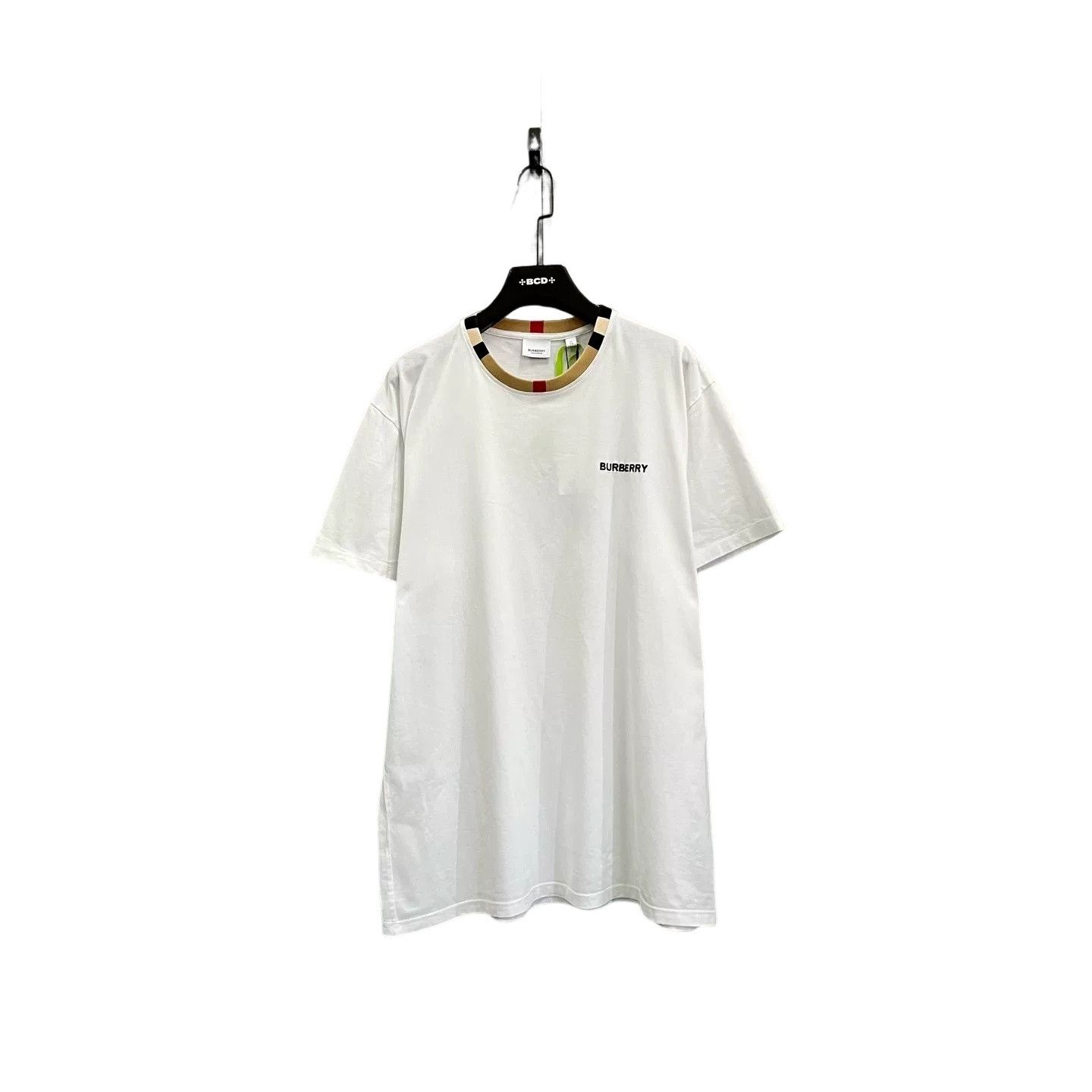 Burberry Burberry Stripe Collar Logo T-Shirt Size XL Size US XL / EU 56 / 4 - 1 Thumbnail