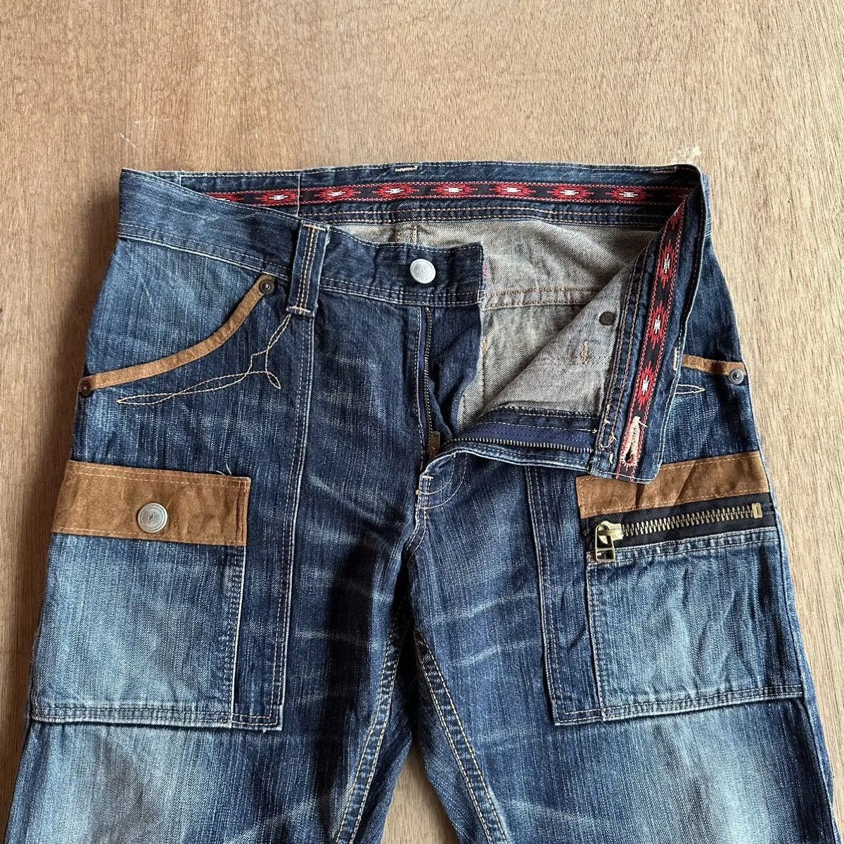 Japanese Brand STEALS🔥DISTRESSED DENIM VINTAGE EDWIN JEAN NICE FADING PANT Size US 34 / EU 50 - 8 Thumbnail