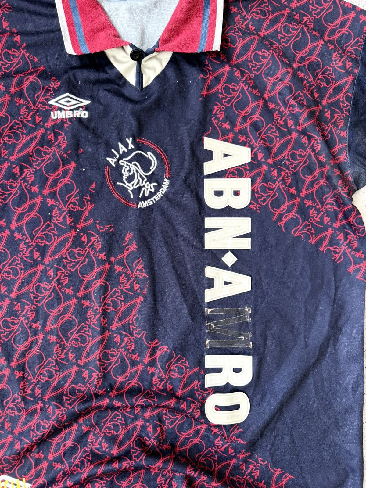Umbro × Vintage Umbro Ajax Amsterdam 1994/1996 Away Jersey Size US L / EU 52-54 / 3 - 6 Thumbnail