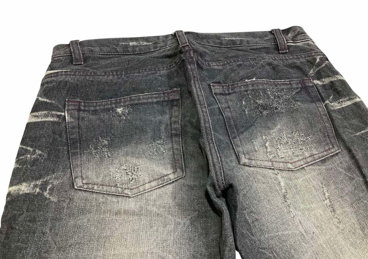 Hysteric Glamour 🔥Sick Y2K Lowbox Denim Clawmark Boro Distressed LGB Size US 32 / EU 48 - 10 Thumbnail