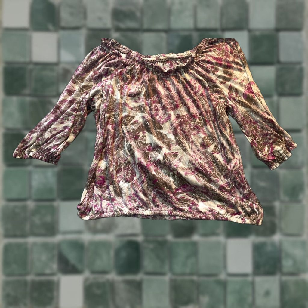 Vintage A.N.A Womens 1X 3/4 Sleeve Shirt Size XL / US 12-14 / IT 48-50 - 1 Thumbnail