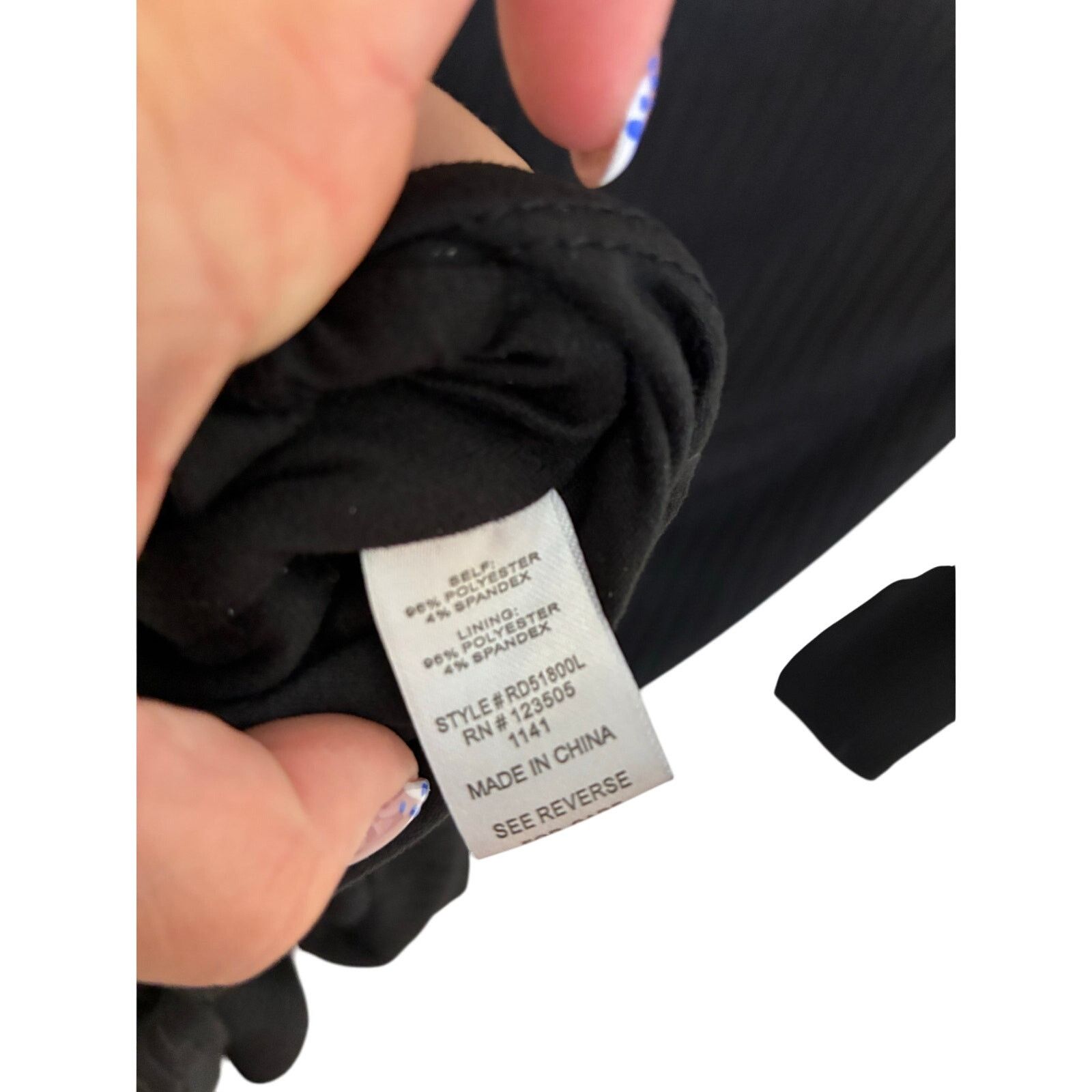Other Heart&Hips Womens Black Turtleneck Sweater Dress Maxi L Slit Size L / US 10 / IT 46 - 6 Thumbnail