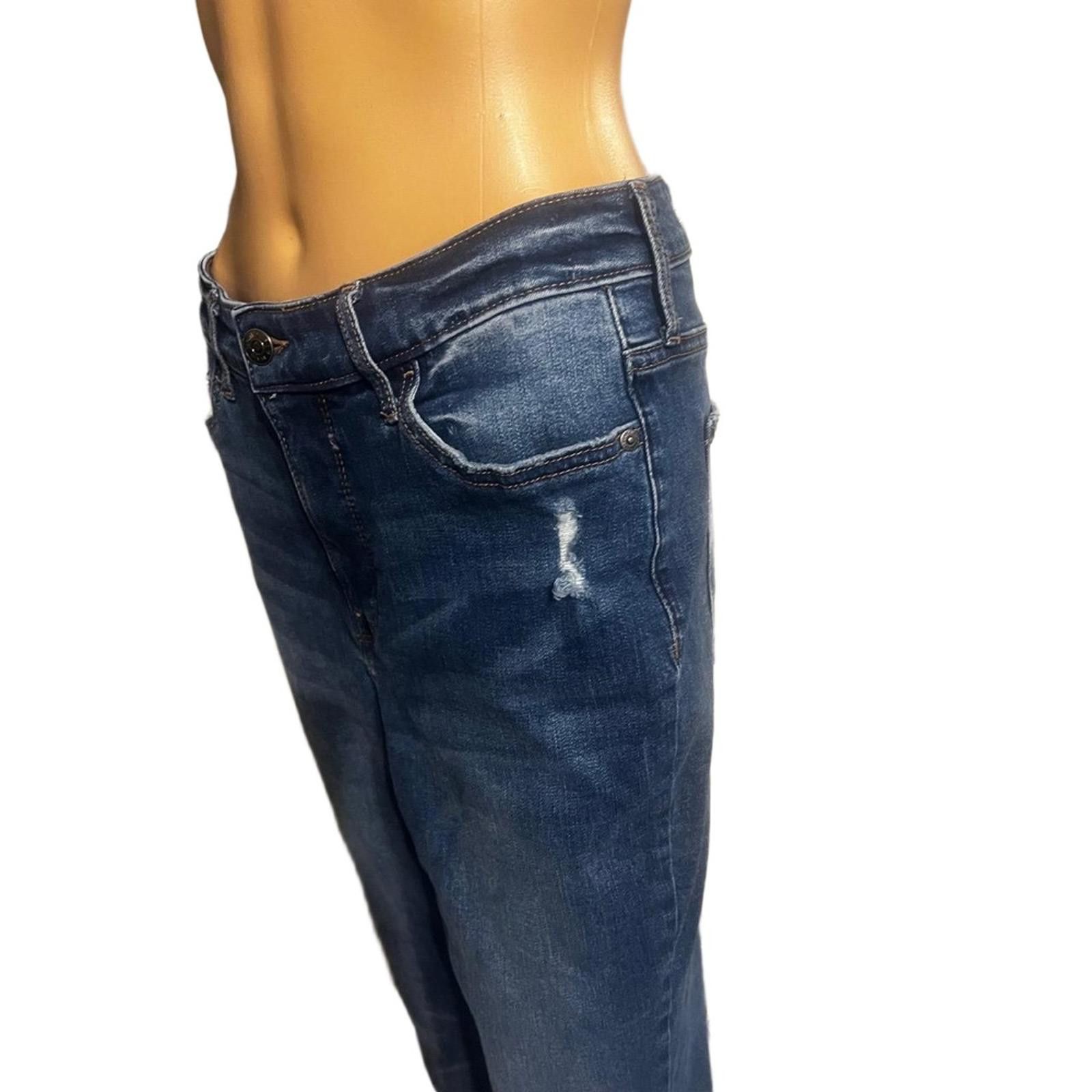 Cosmic Wonder Wonderly Jeans High-Rise Flare 8R Blue 33in Frayed Hem Boho Size 30" / US 8 / IT 44 - 4 Thumbnail