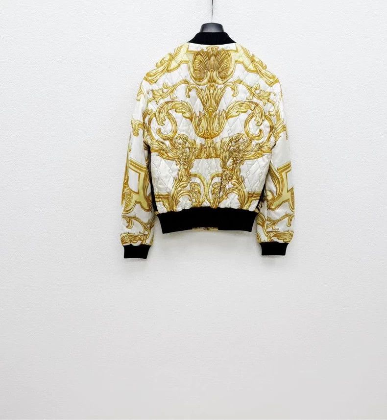 Versace Versace Mulberry silk cotton jacket Size US S / EU 44-46 / 1 - 5 Thumbnail