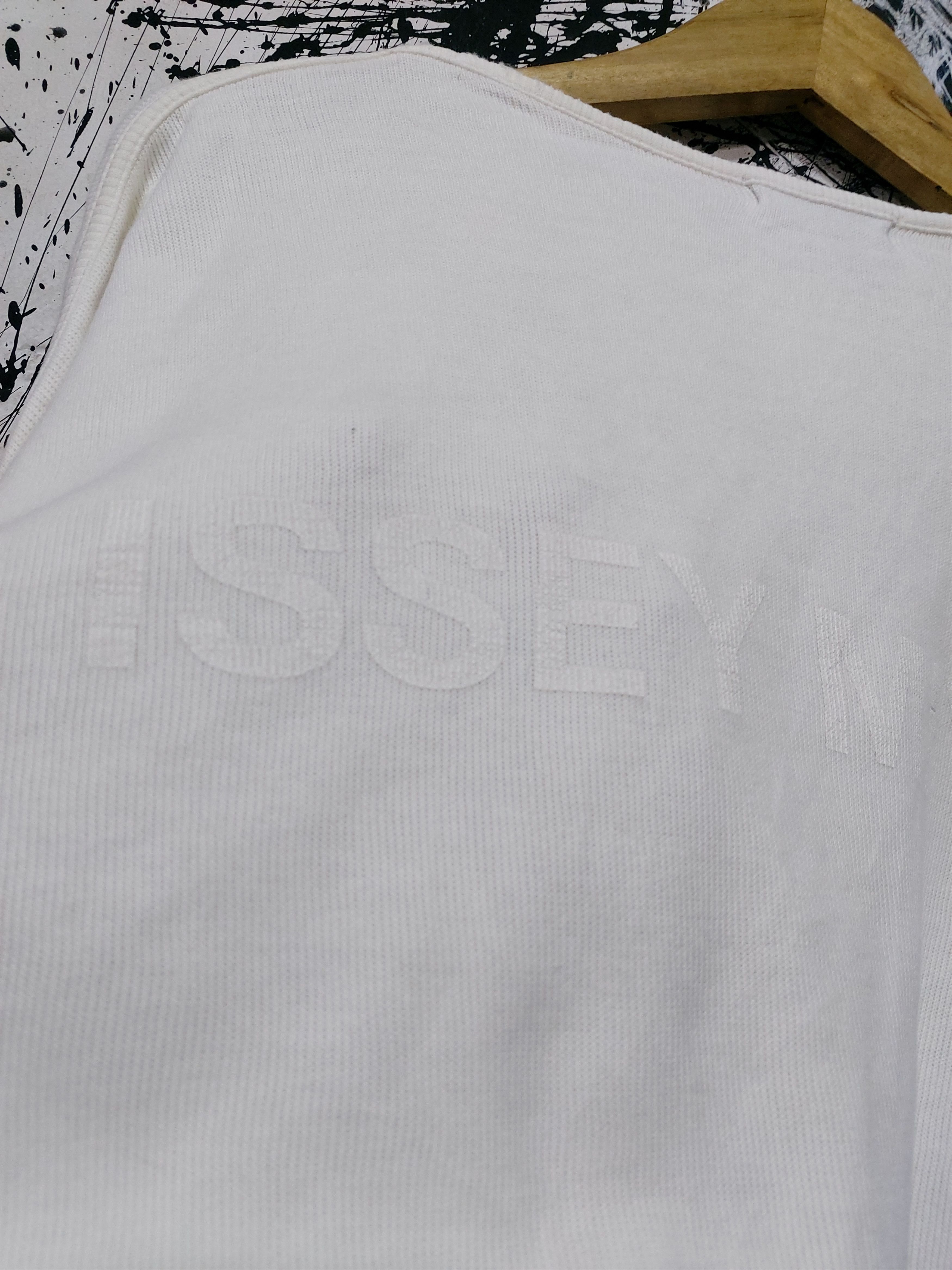 Issey Miyake VINTAGE ISSEY MIYAKE SCRIPT LOGO SWEATSHIRT Size US L / EU 52-54 / 3 - 4 Thumbnail
