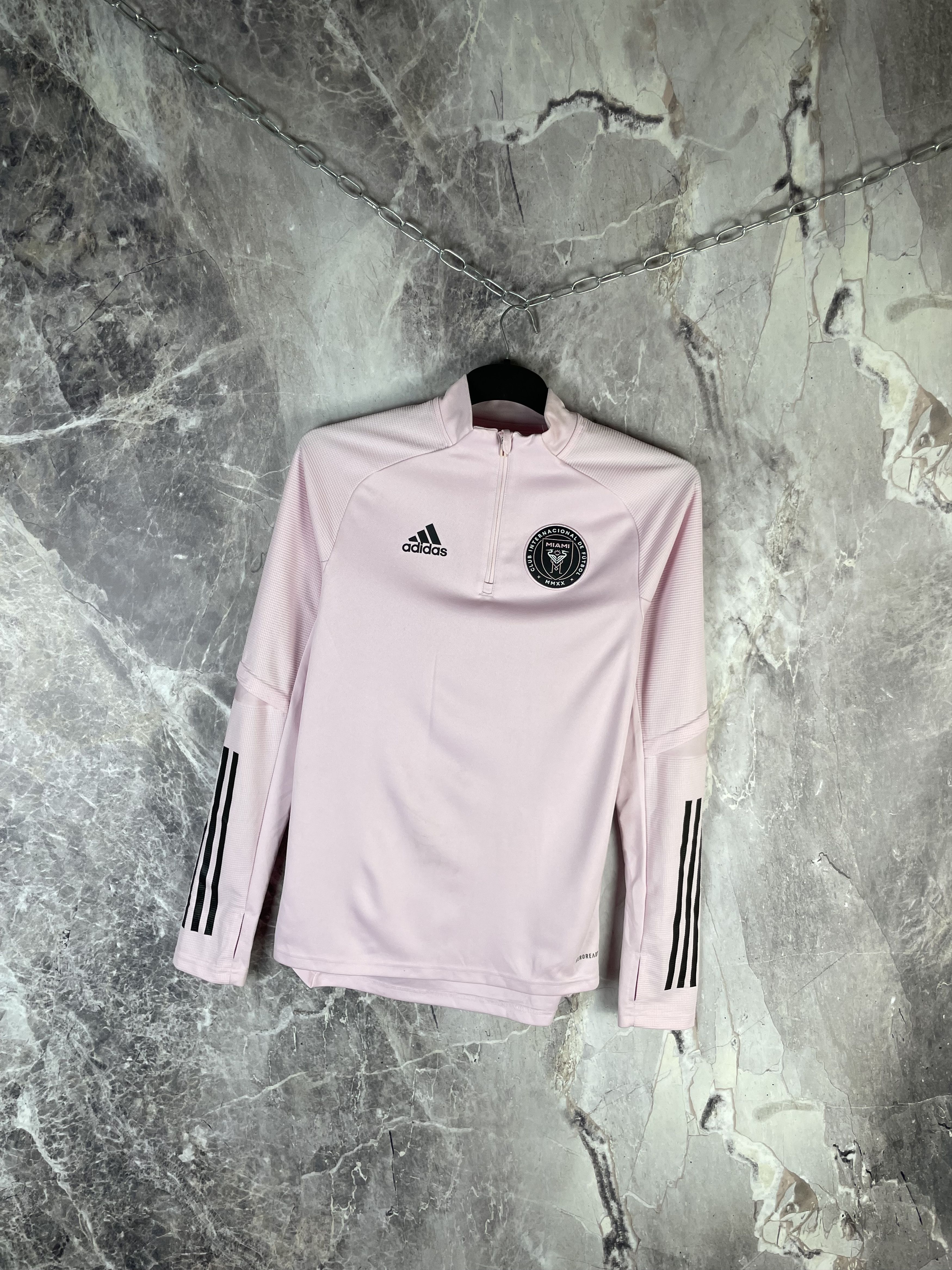 Adidas Inter Miami adidas 1/4 Zip Training Soccer Jacket Size US S / EU 44-46 / 1 - 2 Thumbnail