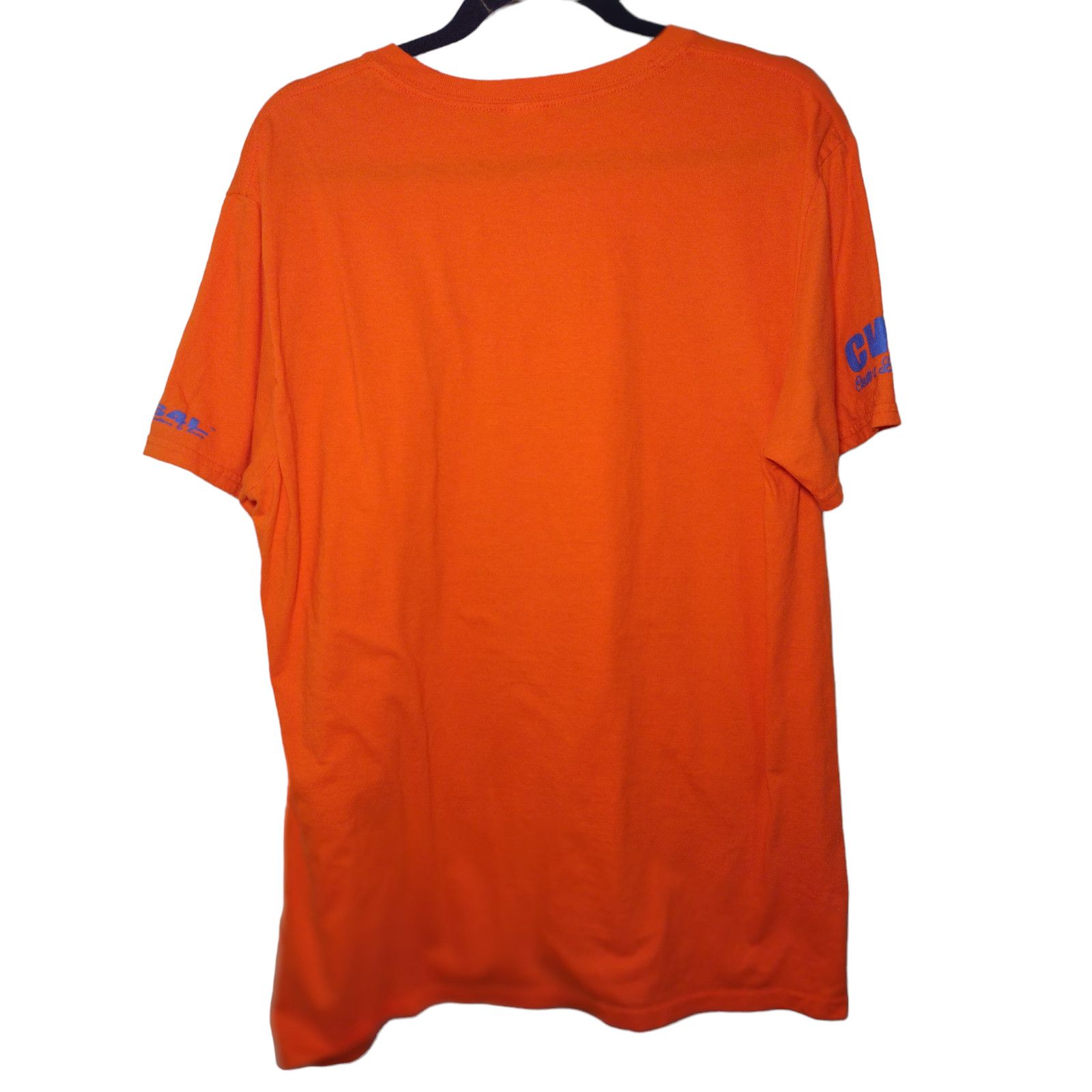 Gildan Gildan Mens Scooter Graphic Print T-Shirt Orange Large Size US L / EU 52-54 / 3 - 7 Thumbnail