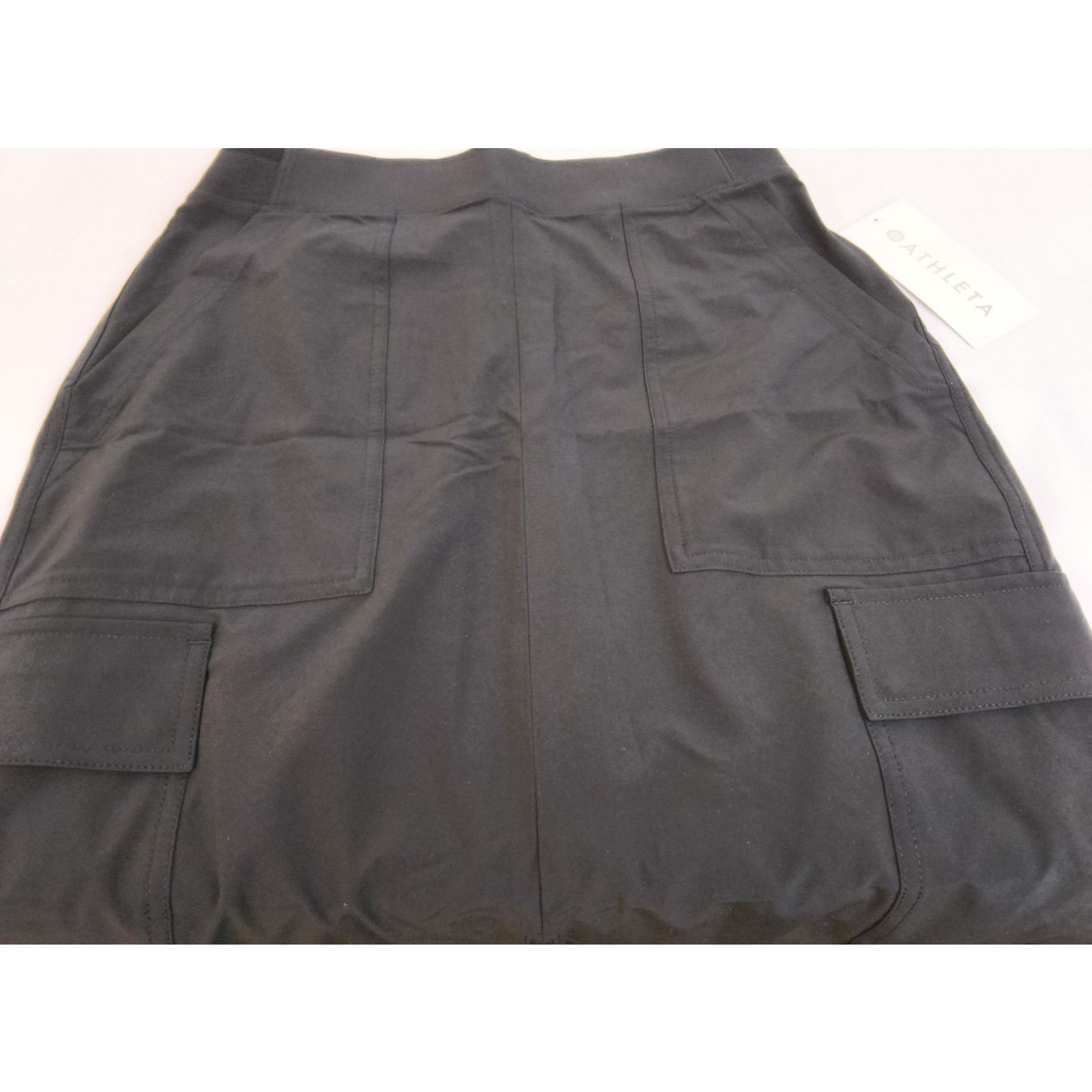 Athleta Athleta Brooklyn Heights Cargo Skirt Women's 4 Black NWT Size 27" / US 4 / IT 40 - 4 Thumbnail