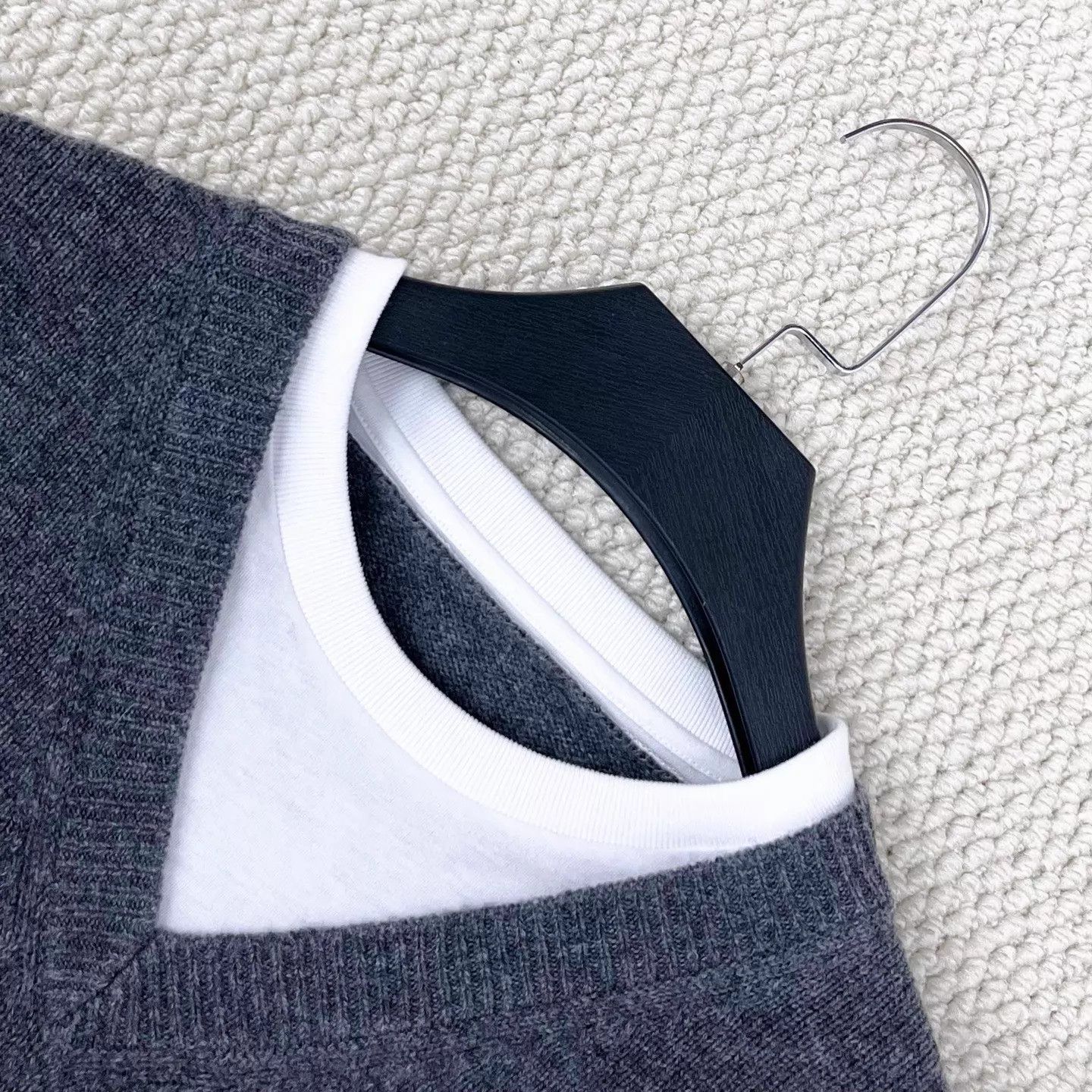 Miu Miu MIU MIU SS25 Slate Gray Intarsia Logo Unisex Sweater 48 Size XL / US 12-14 / IT 48-50 - 3 Thumbnail