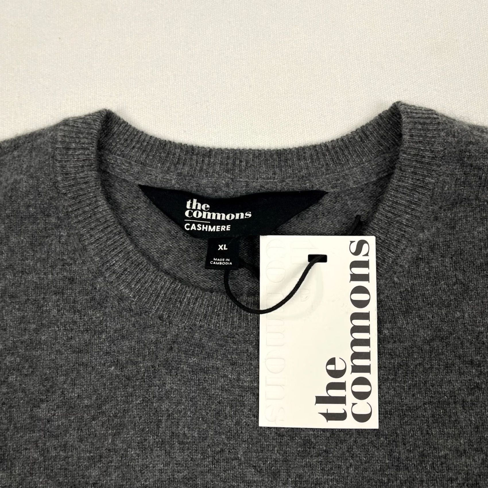 Vintage The Commons Cashmere Sweater Mens XL Gray Knit Crew Pullover Quiet Luxury NEW Size US XL / EU 56 / 4 - 2 Thumbnail