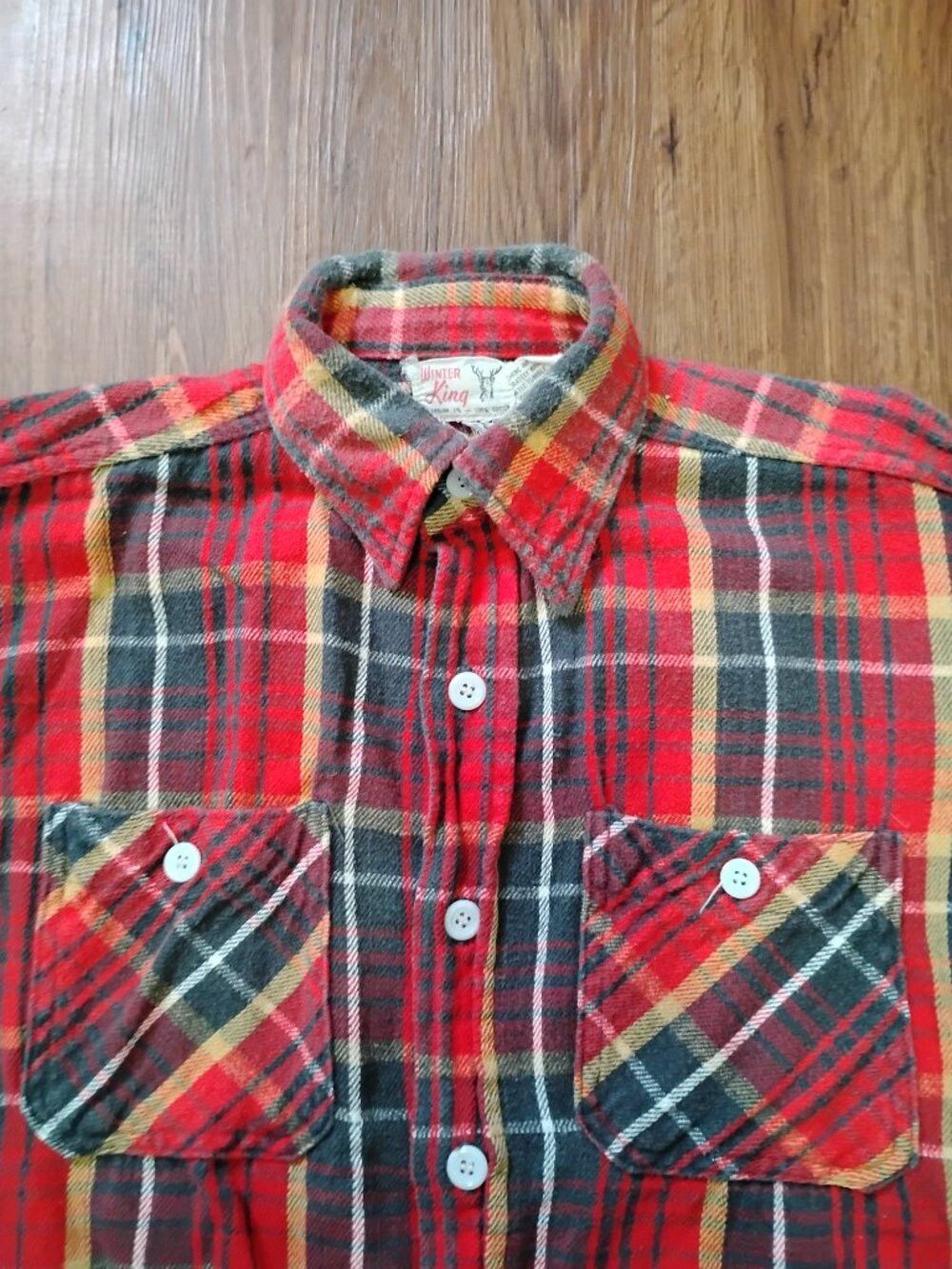 Other Vintage Winter King Flannel Button Shirt Size US L / EU 52-54 / 3 - 1 Thumbnail