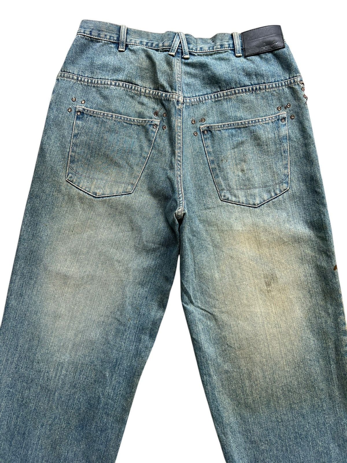 Sean John 2000s Sean John Distressed Sandwash Baggy Denim Jeans 34x31 Size US 34 / EU 50 - 5 Thumbnail