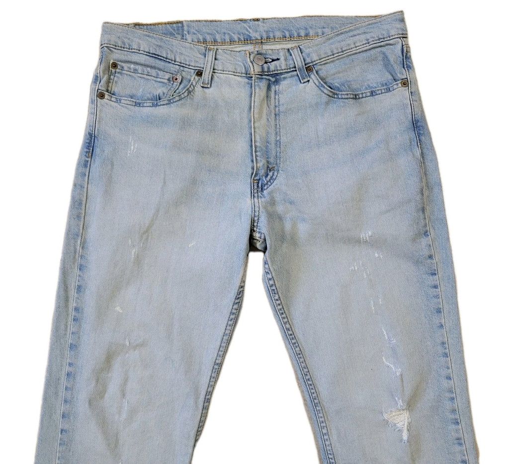 Levi's Levi's Jeans 511 Slim Straight Distressed Blue 34/34 Men's Size US 34 / EU 50 - 4 Thumbnail