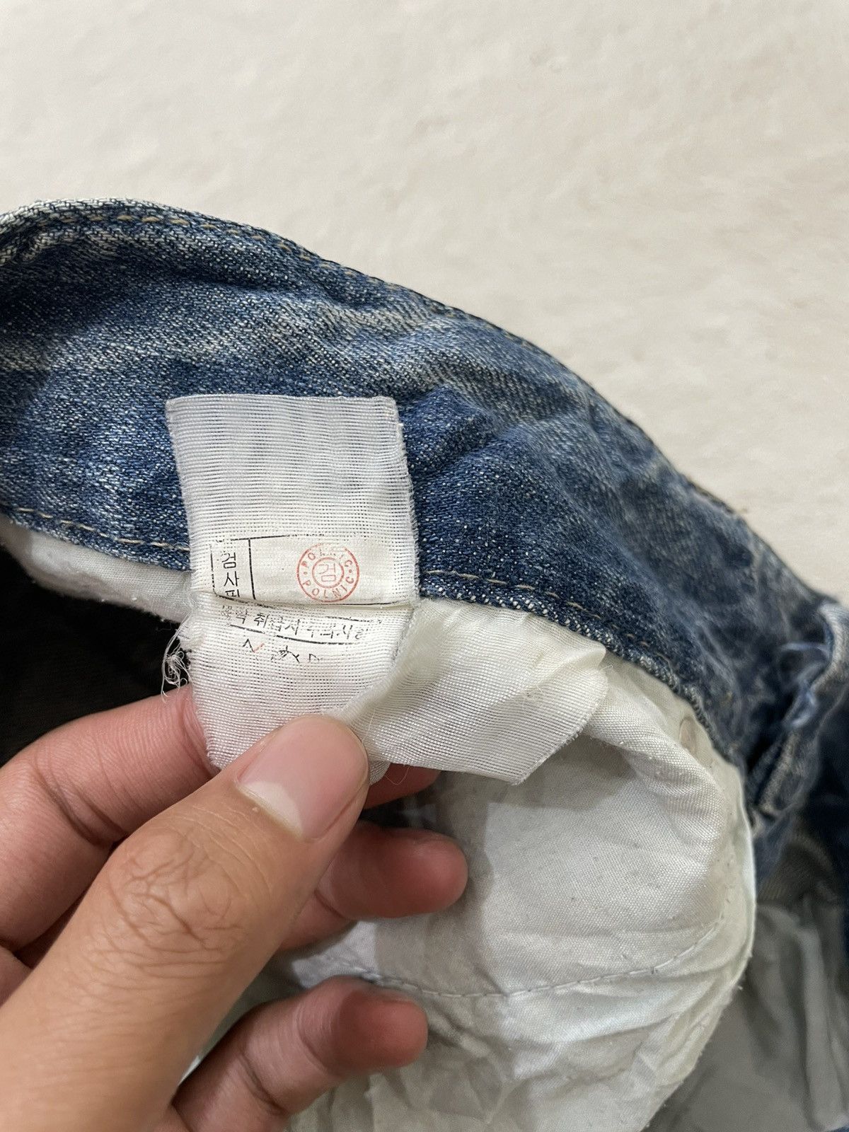 Japanese Brand 2000s Blueforce Distressed Denim Dirty Washed Y2K Japan Size US 35 - 8 Thumbnail