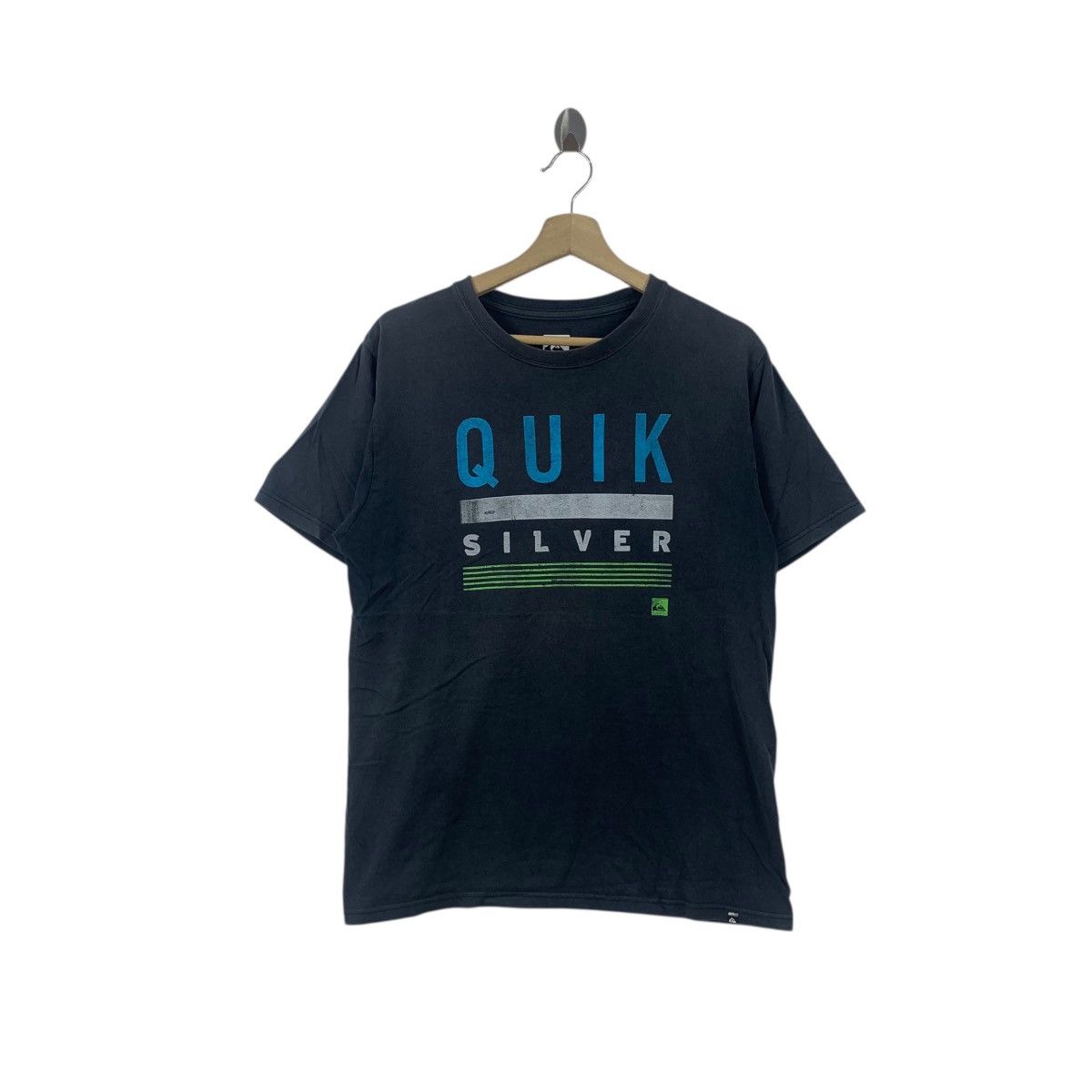 Quiksilver QUIKSILVER SURFING Center Logo Natural Faded Tee Shirt Top Size US XL / EU 56 / 4 - 1 Thumbnail