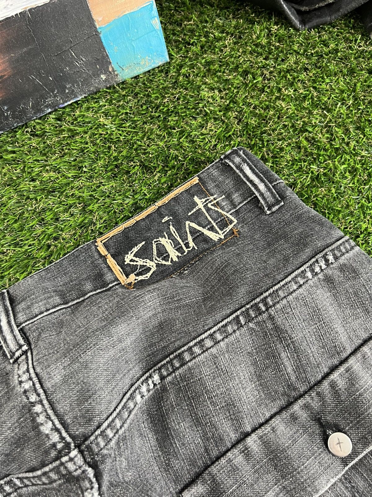 Allsaints Vintage Allsaints Jeans Distressed Denim Faded Y2K Style Size US 32 / EU 48 - 12 Thumbnail