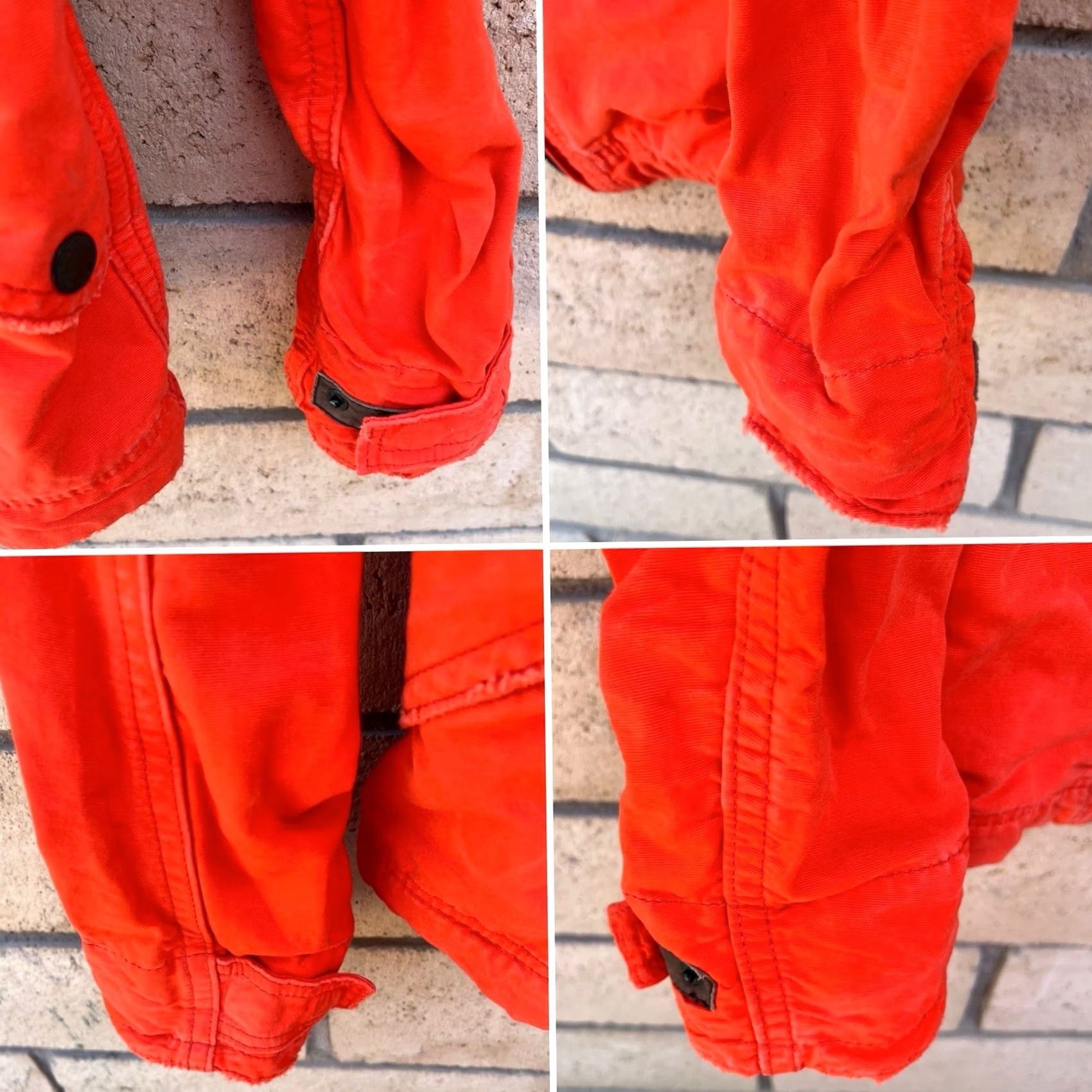 Abercrombie & Fitch Abercrombie & Fitch Orange Military Moto Utility Jacket Mens M Size US M / EU 48-50 / 2 - 7 Thumbnail
