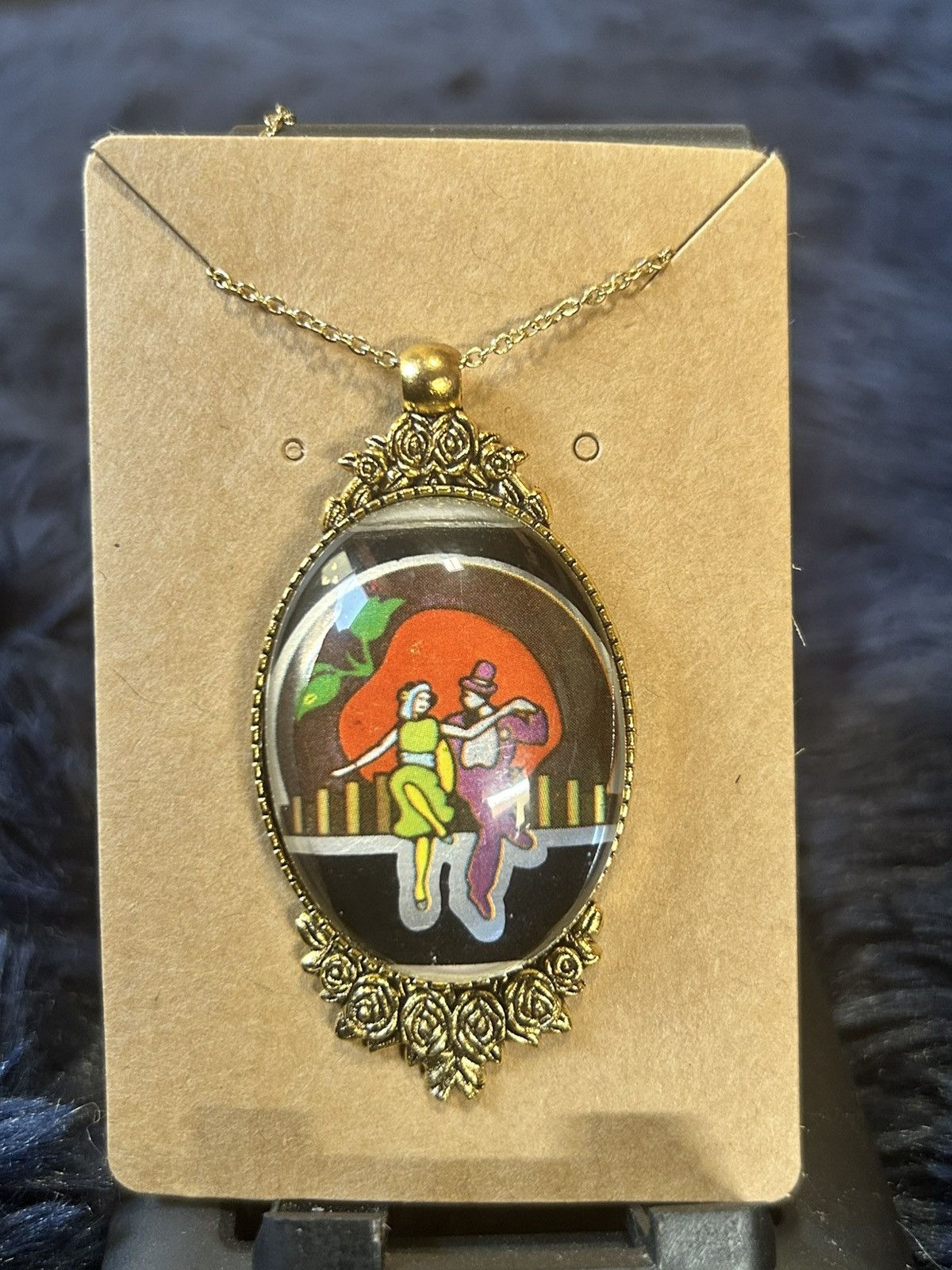 Handmade Handcrafted vintage 1978 matchbook playboy dancing necklace Size ONE SIZE - 2 Thumbnail