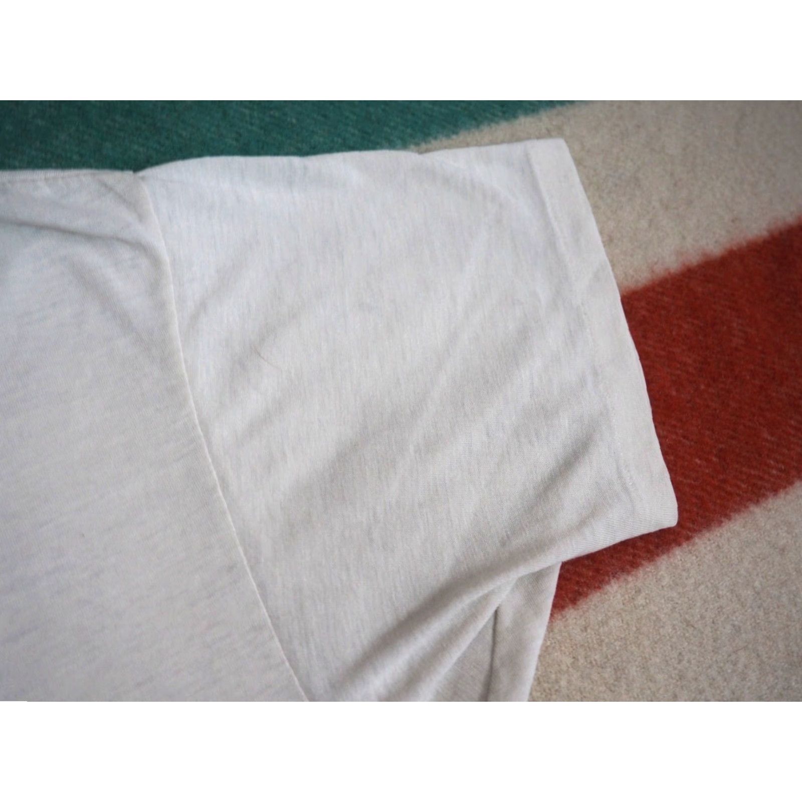 Hanes VTG 80s Hanes Tee T-Shirt M Beige Graphic Duck Travel 50/50 Cotton Blend Men Size US M / EU 48-50 / 2 - 6 Thumbnail