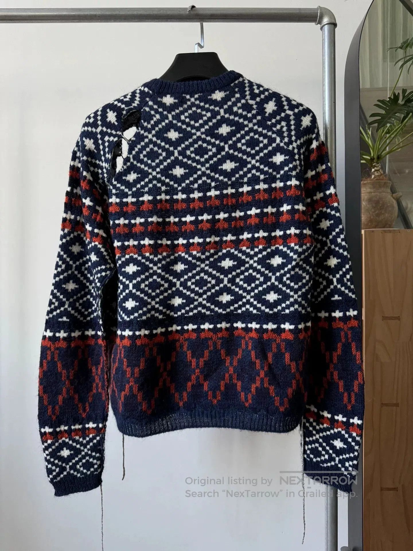 Raf Simons Raf Simons Spring Summer Tear Sweater. Size US L / EU 52-54 / 3 - 2 Thumbnail