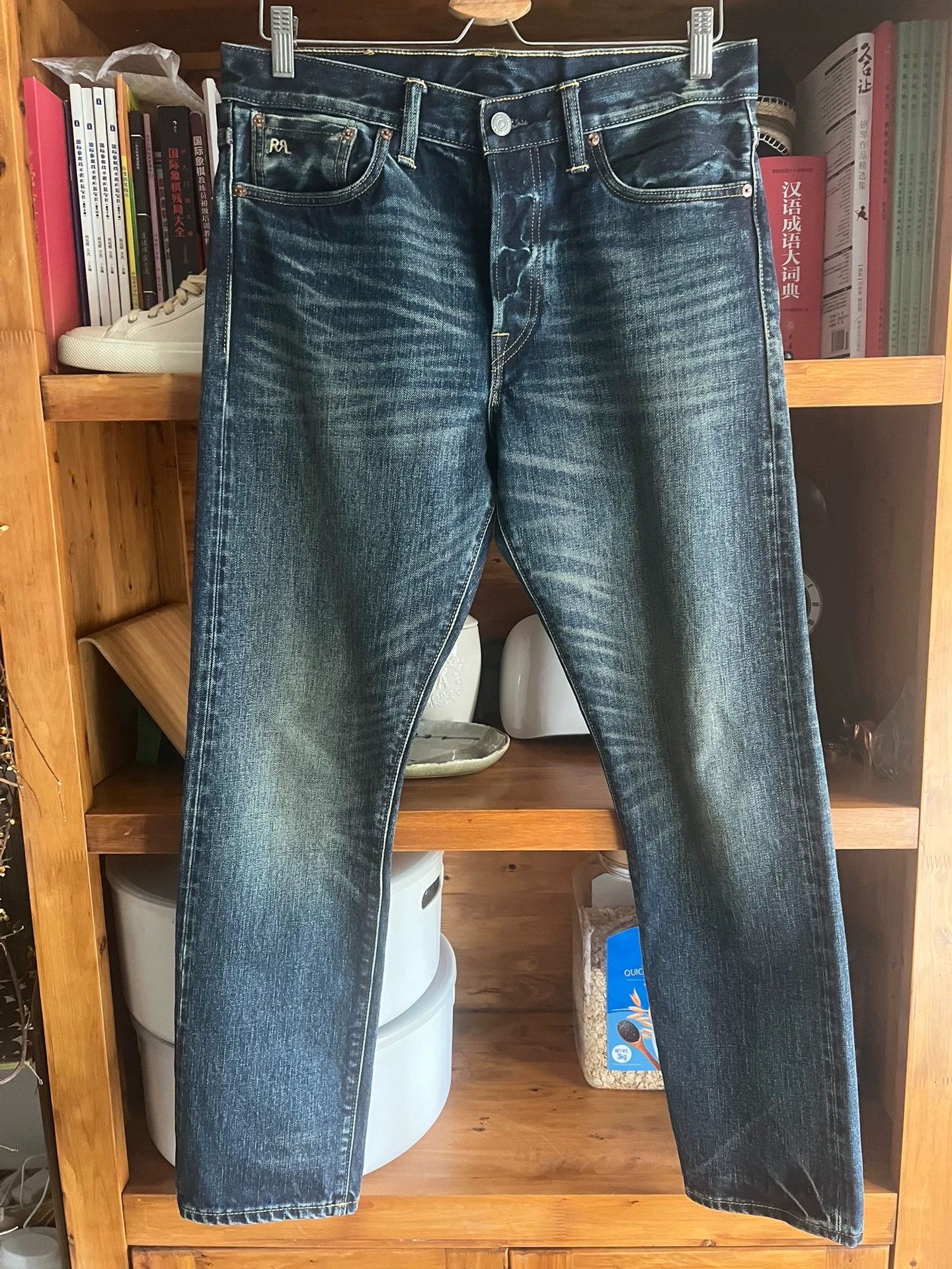 RRL Ralph Lauren RRL Double RL New Selvedge Washed Slim Denim 31x30 Size US 31 - 1 Thumbnail