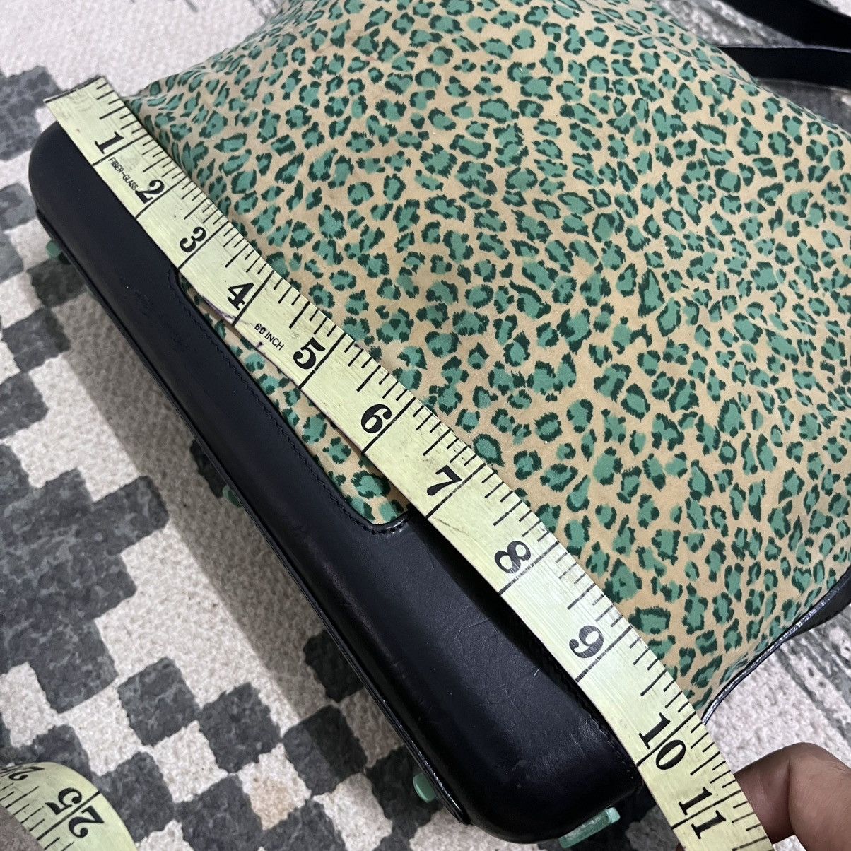Bottega Veneta Authentic Vtg Bottega Vaneta Green Leopard Nylon Shoulder Size ONE SIZE - 12 Thumbnail