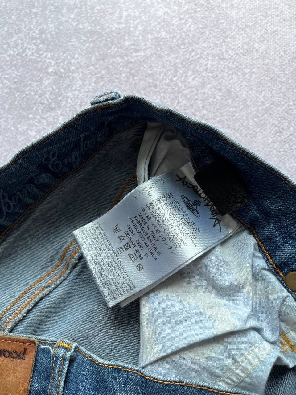 Vintage × Vivienne Westwood Vintage Vivienne Westwood Saturn Orb Logo Jeans 30 Size US 30 / EU 46 - 10 Thumbnail