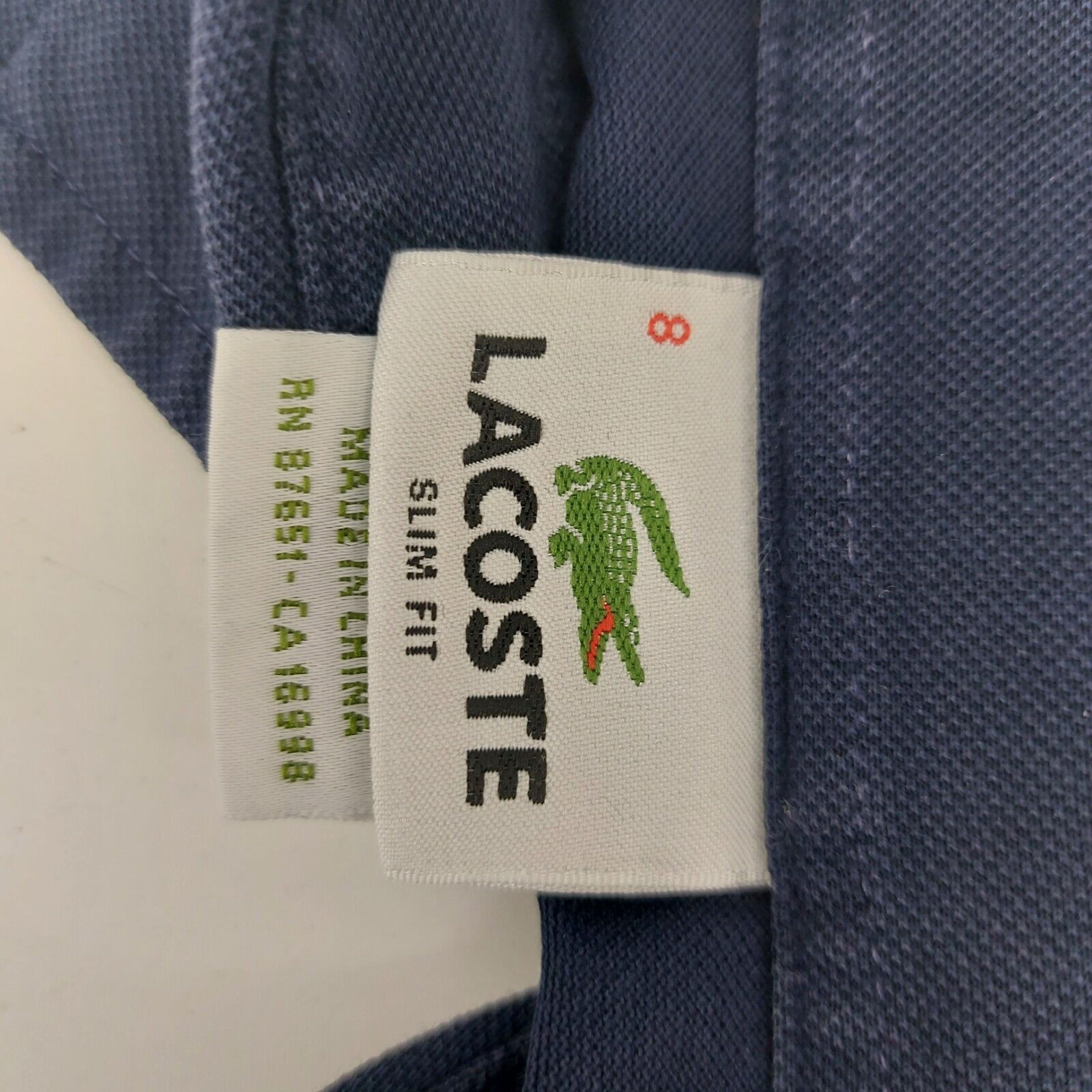 Lacoste Lacoste Navy Blue Polo Shirt Slim Size 8 Cotton Short 3XL Size US XXL / EU 58 / 5 - 10 Thumbnail