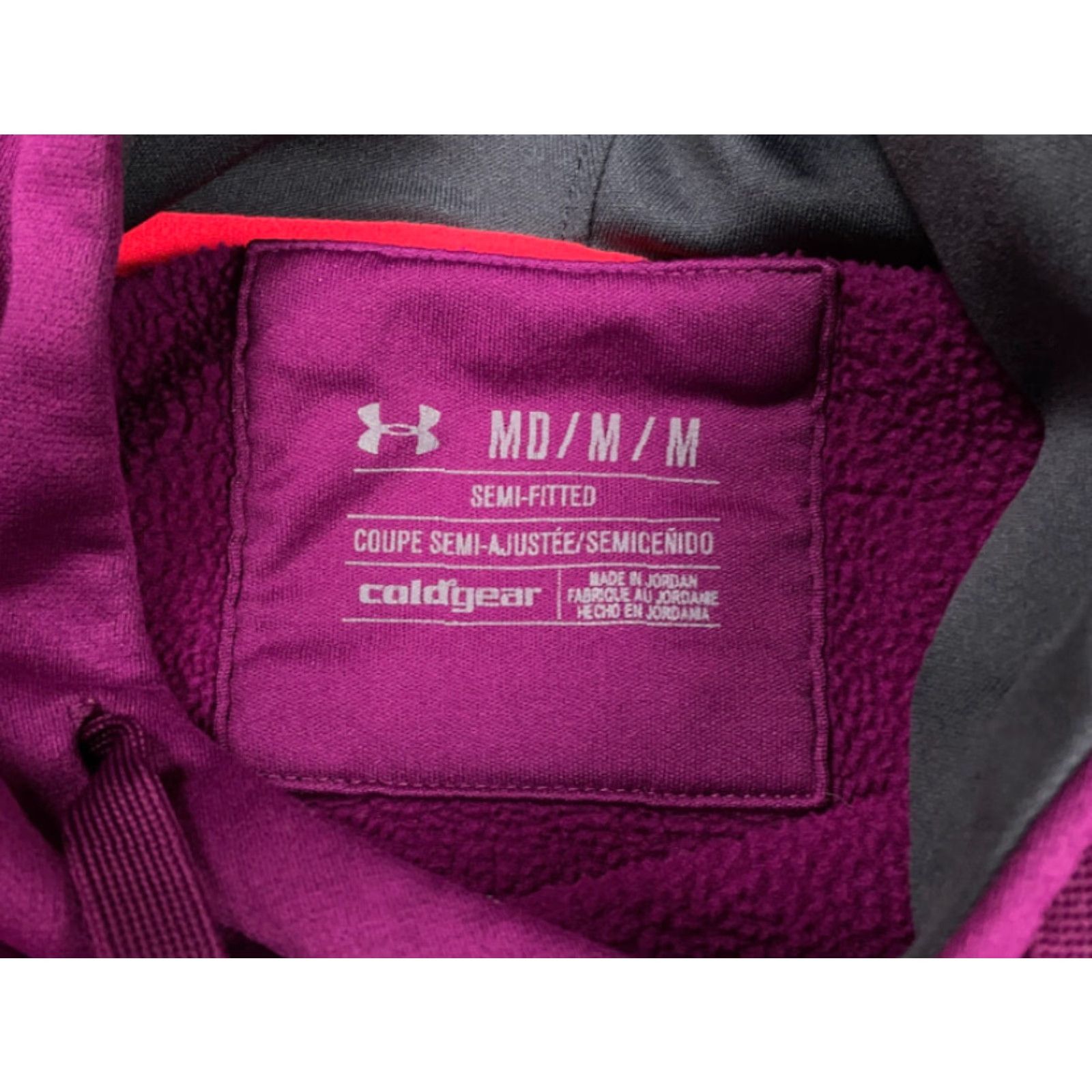 Under Armour Under Armour Pullover Hoodie Women M Purple Embroidered Logo Storm 100% Polyester Winter Activewear Casual Long Sleeve Crew Neck Graphic Print Size M / US 6-8 / IT 42-44 - 5 Thumbnail