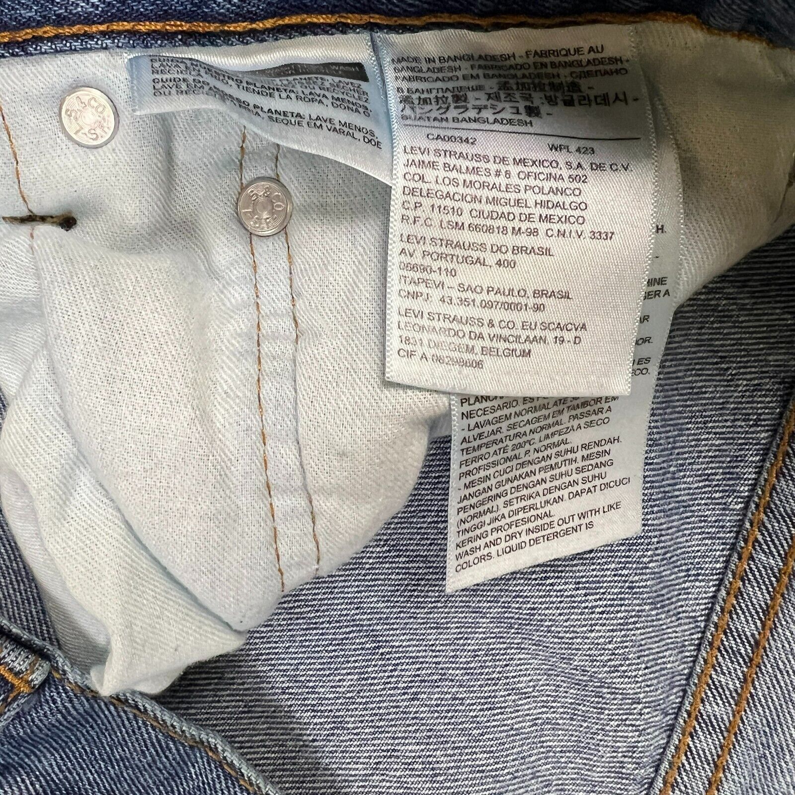 Levi's × Levi's Vintage Clothing × Vintage Levi's 516 Jeans 36x30 Slim Straight American Denim Pants Size US 36 / EU 52 - 8 Thumbnail