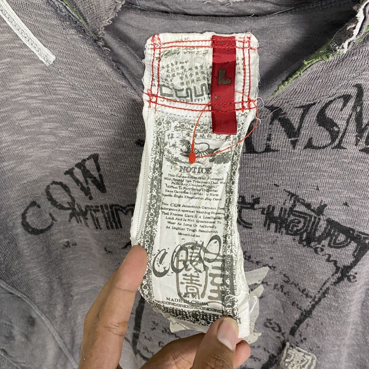 Designer × If Six Was Nine Cow Jean Smith Sweater Hoodie Size US L / EU 52-54 / 3 - 2 Thumbnail