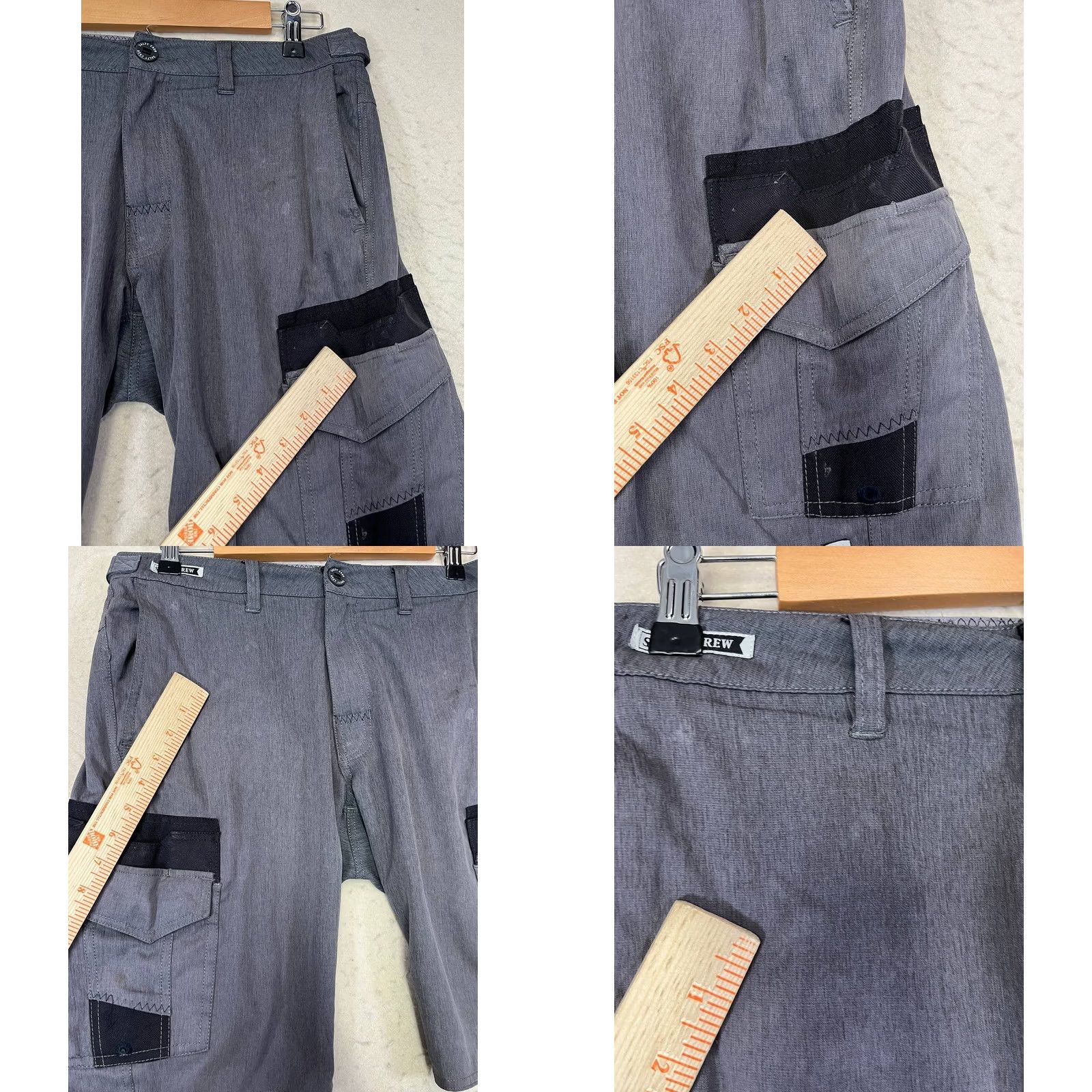 Vintage Salty Crew Shorts Mens Gray Cargo Short Regular 30-31 Inseam 10 in Quick Dry Pockets B Size US 30 / EU 46 - 8 Thumbnail