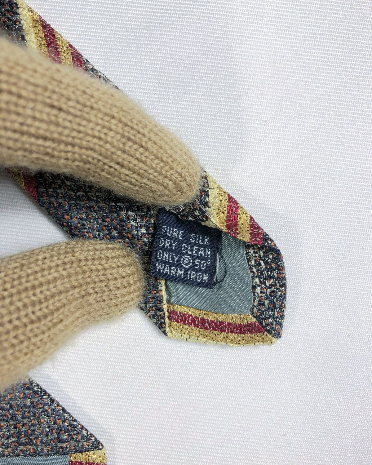 Christian Dior Monsieur Rare Vintage Christian Dior Stripes Silk Tie Size ONE SIZE - 7 Thumbnail