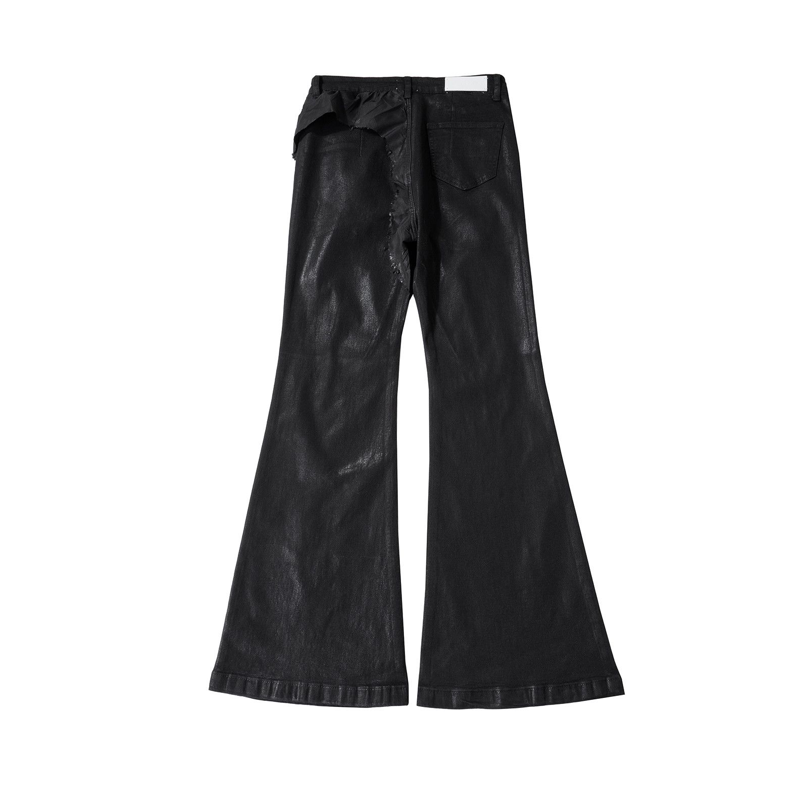 Japanese Brand × Jean Y2k Streetwear Wax Leather Stretch Jeans Size US 29 - 5 Thumbnail