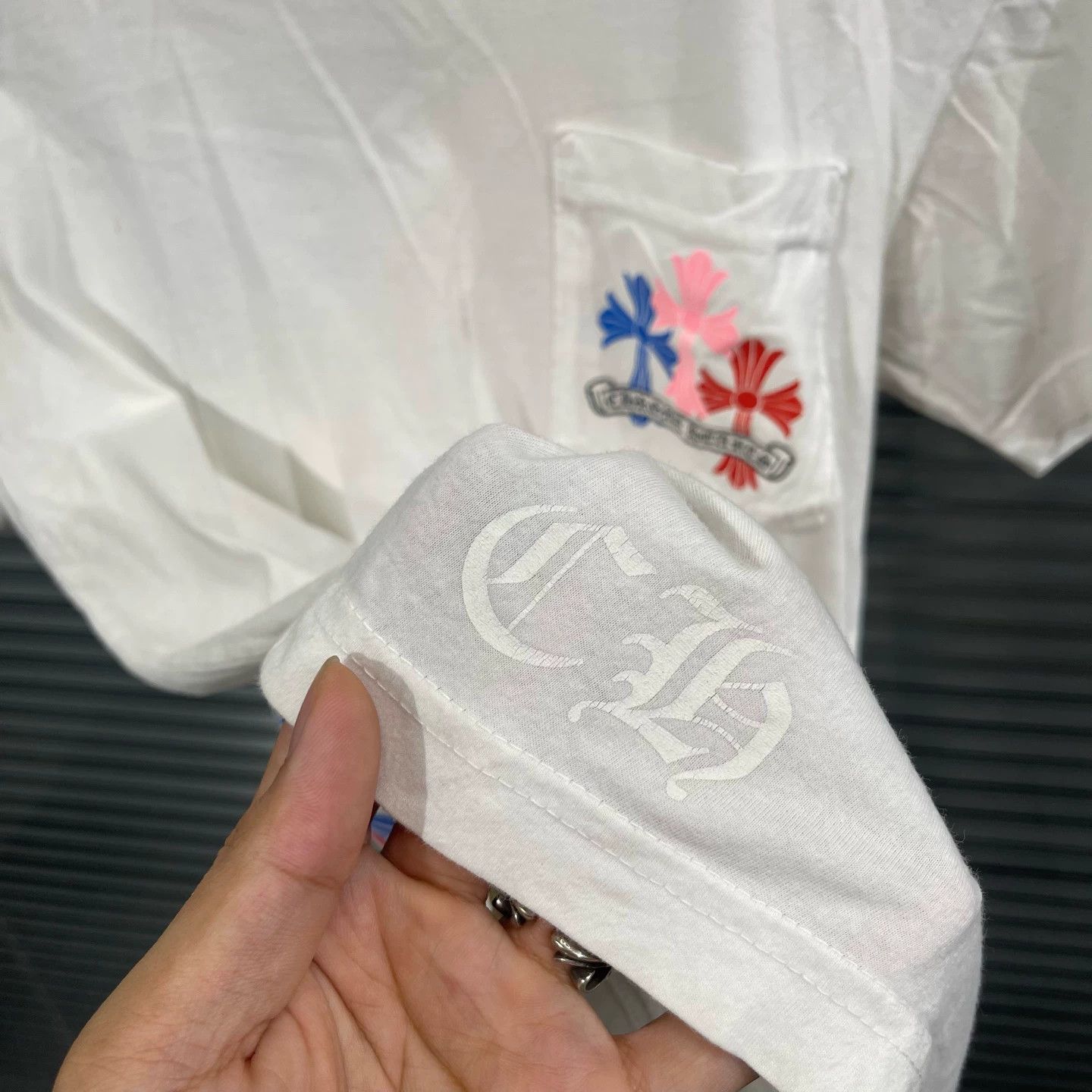 Chrome Hearts Chrome Hearts White Rainbow Cross Tee S 99 New Size US S / EU 44-46 / 1 - 5 Thumbnail