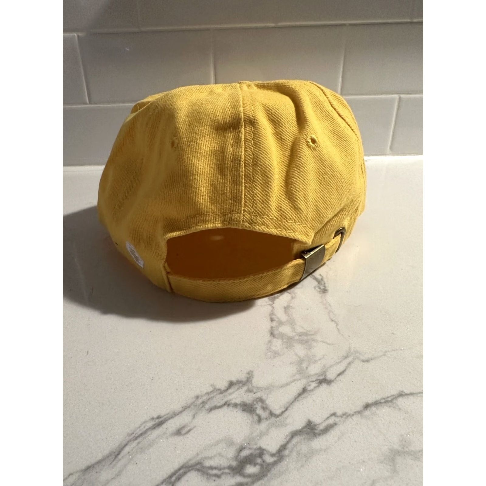 Logo 7 Bumble Dating Yellow Strapback Hat Embroidered White Logo Mens One Size Cap, Baseball Yellow, Free Shipping Size ONE SIZE - 5 Thumbnail