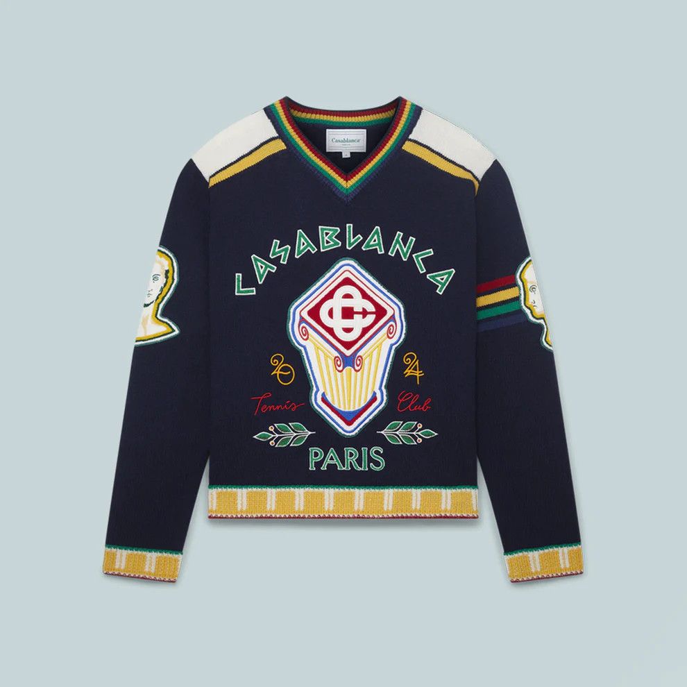 Casablanca o1mle0326 Fraternity Jumper Sweater in Multicolor Size US M / EU 48-50 / 2 - 1 Thumbnail