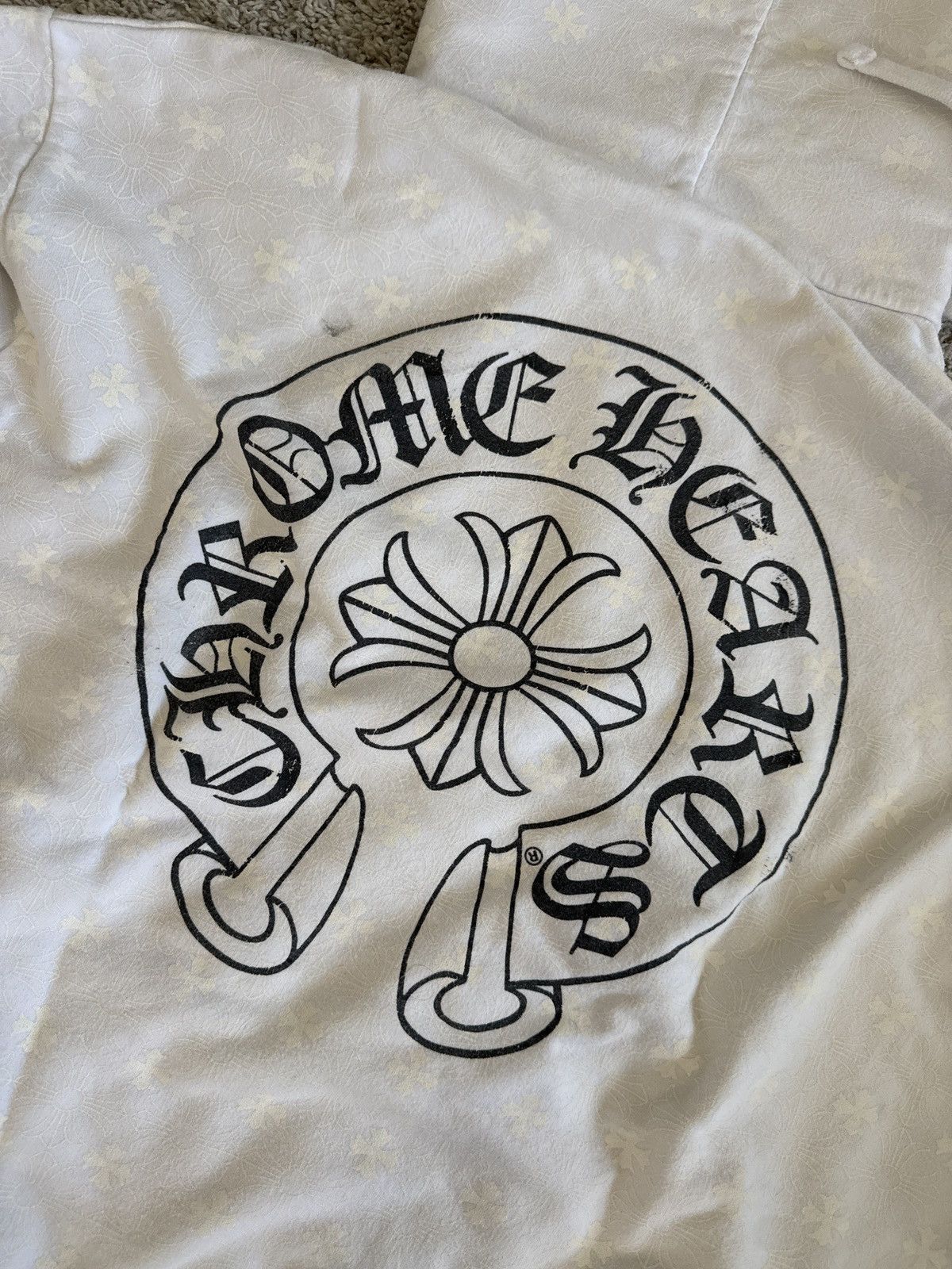 Chrome Hearts RARE Chrome Hearts White Full Print Hoodie Size US S / EU 44-46 / 1 - 9 Thumbnail