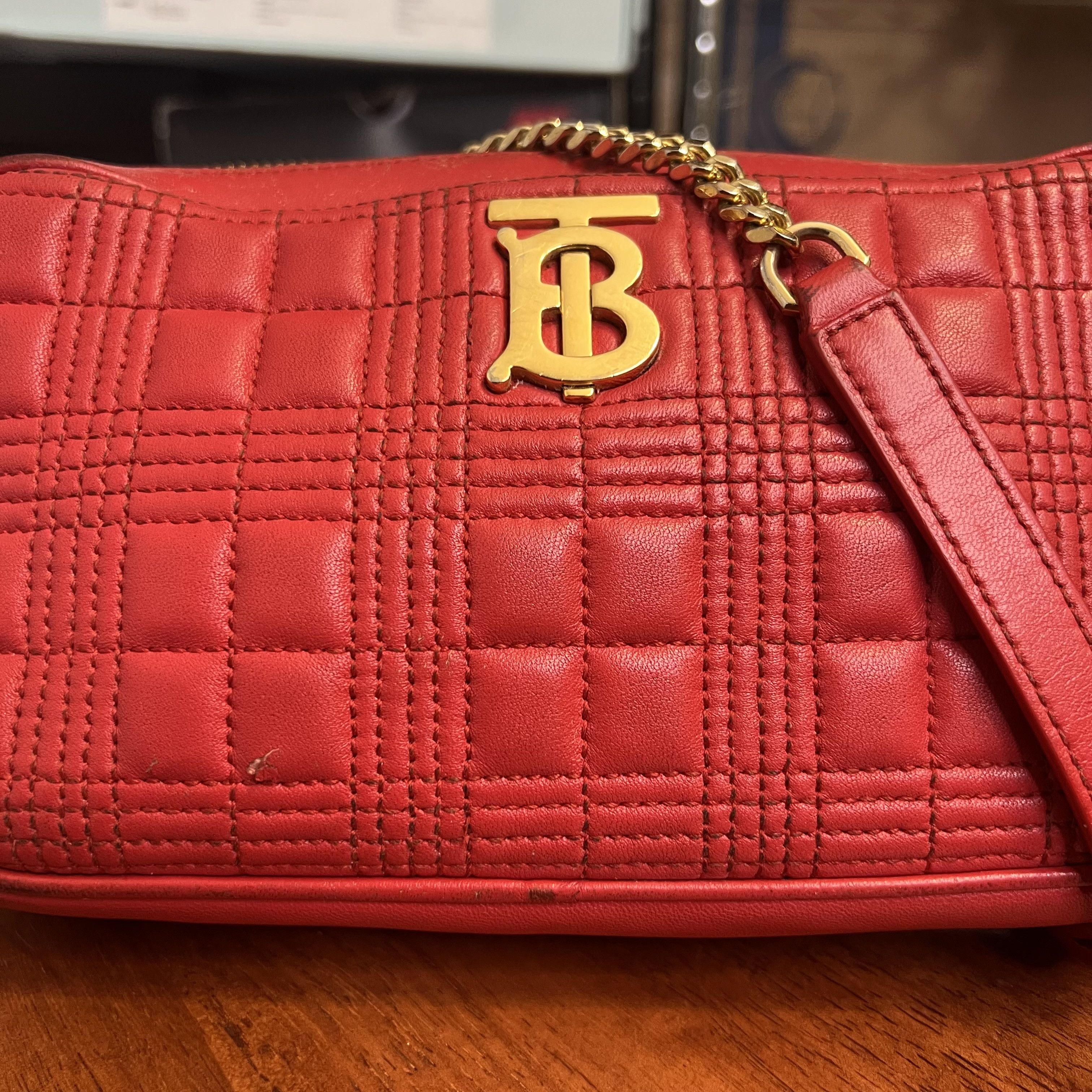 Burberry Burberry Lola Quilted Camera Bag Red Size ONE SIZE - 3 Thumbnail