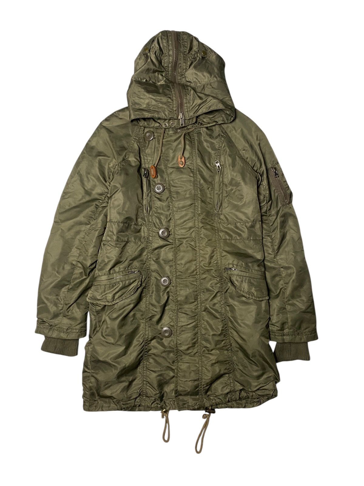 GOA 2000's G.O.A Hooded Military Jacket Size US M / EU 48-50 / 2 - 2 Thumbnail