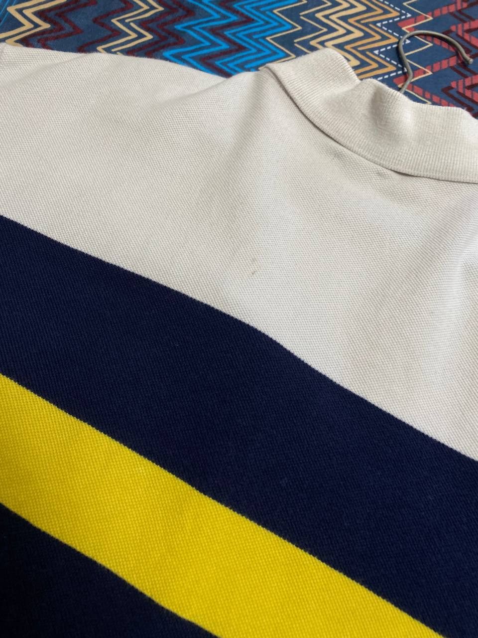 Polo Ralph Lauren × Vintage Polo Ralph Lauren Striped Pony Logo Polo Collared Shirt Size US M / EU 48-50 / 2 - 16 Thumbnail