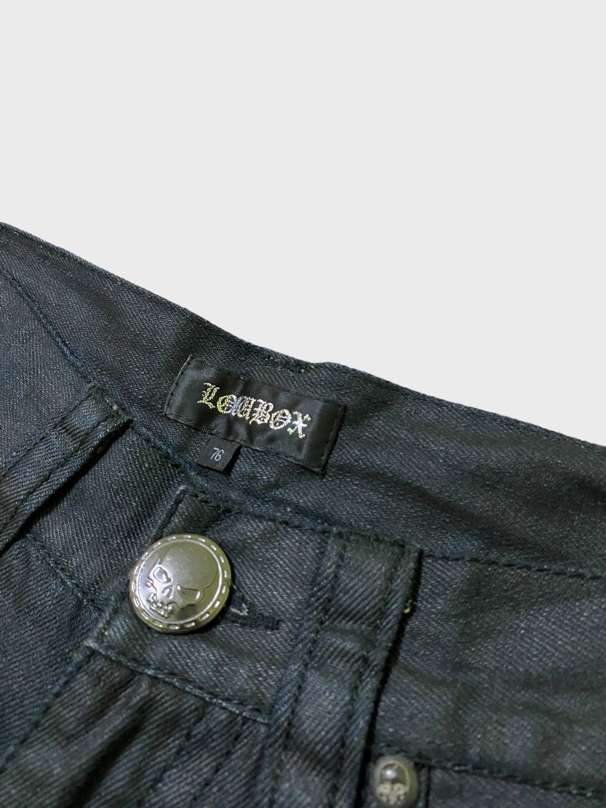 Hysteric Glamour × Le Grande Bleu (L.G.B.) LOWBOX 🌟 Waxed Rick Owen's style Denim Size US 28 / EU 44 - 8 Thumbnail