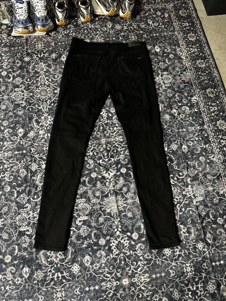 Amiri Amiri Black Leather Mx1 Jeans Size US 36 / EU 52 - 4 Thumbnail