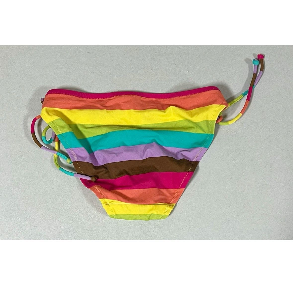 Victoria's Secret × Vintage Victoria’s Secret Rainbow Striped Bikini Bottoms Size S 🩷✨ Size ONE SIZE - 3 Thumbnail
