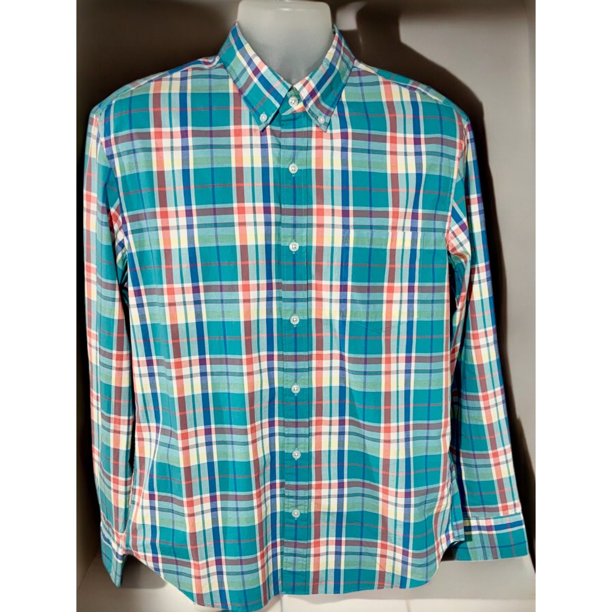 J.Crew J.Crew Flex Washed Plaid Slim Untucked Shirt Button Down Lon Size US L / EU 52-54 / 3 - 9 Thumbnail