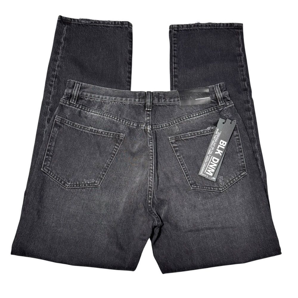 Blk Dnm NWT New $295 BLK DNM Jeans 21 Slim Distressed Black Jeans I Size US 29 - 4 Thumbnail