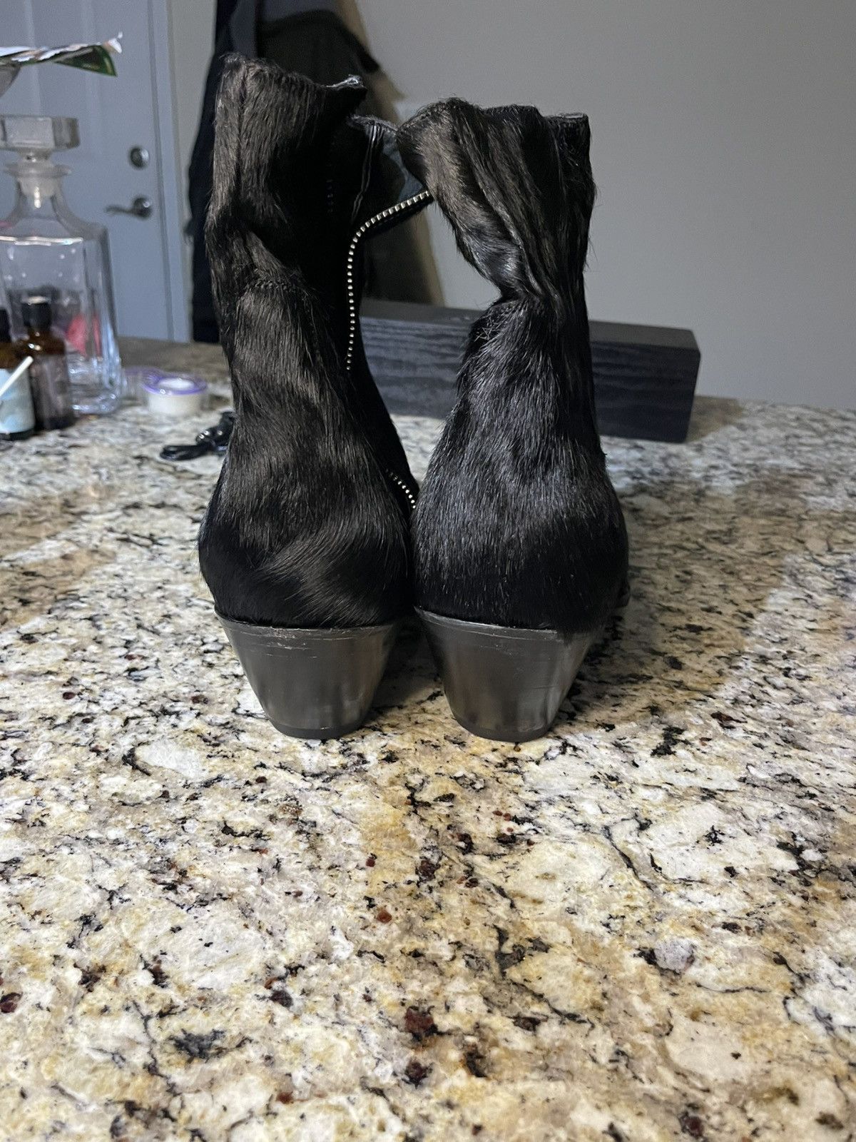 Other Black Cowhair Cowboy Boots Size US 13 / EU 46 - 4 Thumbnail