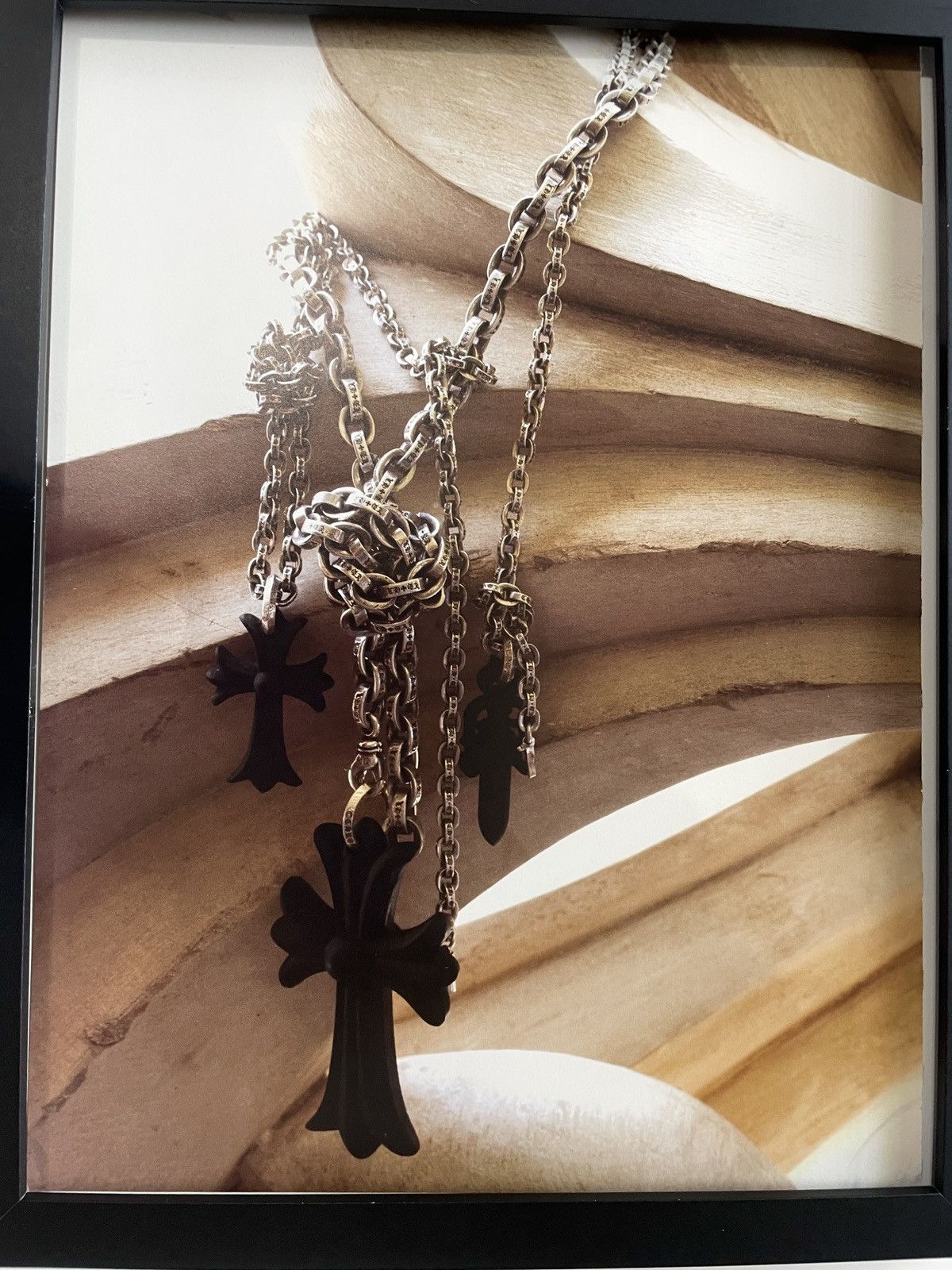 Chrome Hearts Chrome Hearts crosses photo Poster framed 9x11 Size ONE SIZE - 2 Thumbnail